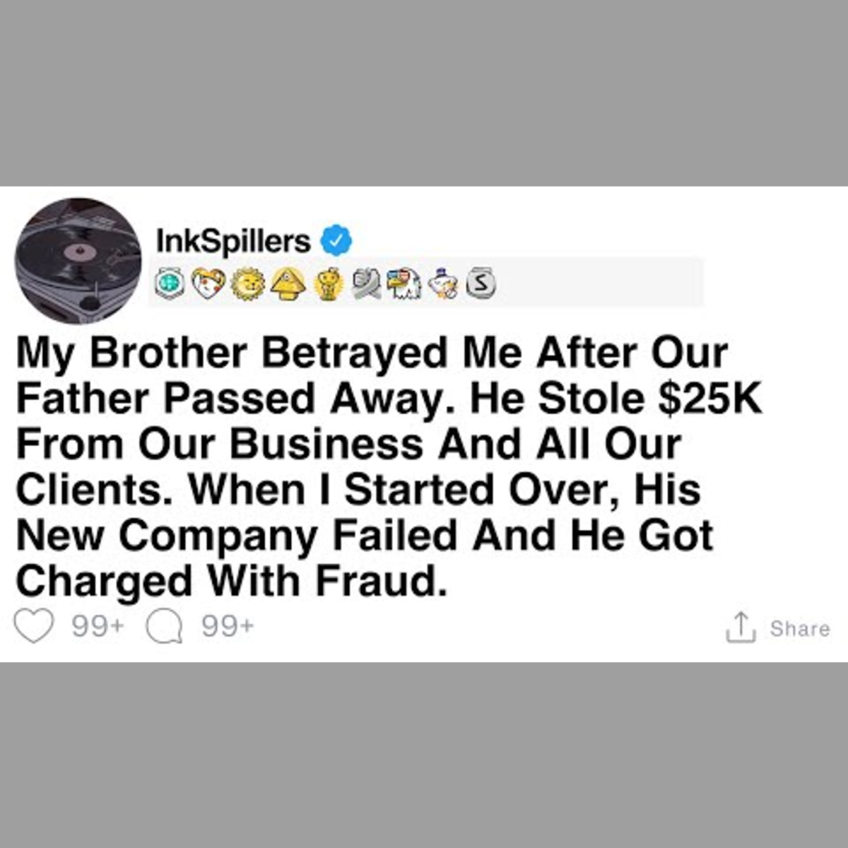 Sibling Betrayal and a $25K Business Theft