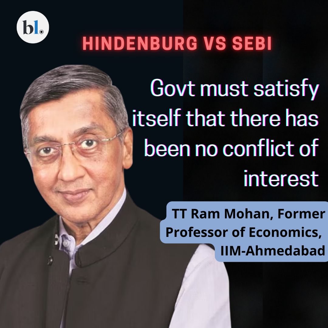 Hindenburg vs SEBI: Govt must satisfy itself that there has been no conflict of interest, says TT Ram Mohan episode artwork
