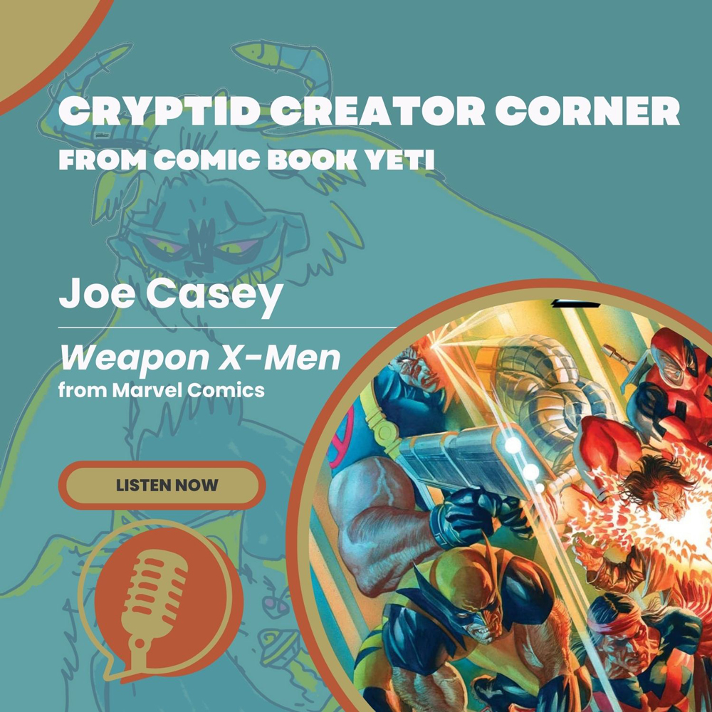 Cryptid Creator Corner from Comic Book Yeti - A Comic Book Interview Podcast
