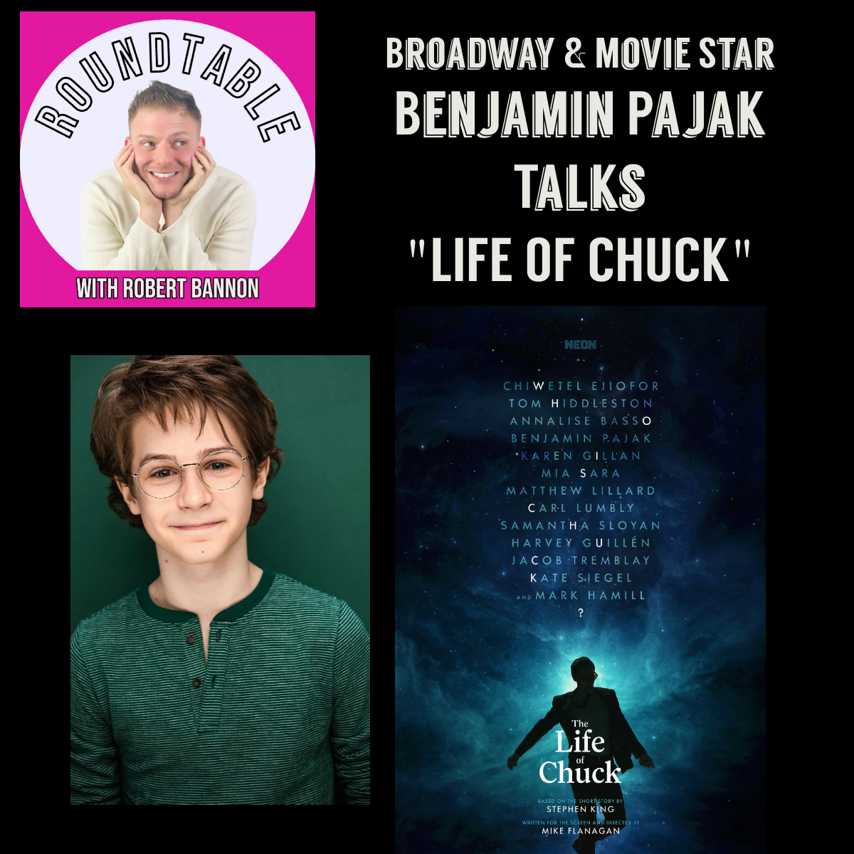 Broadway Star Benjamin Pajak Talks Movie Life With "Life Of Chuck!"