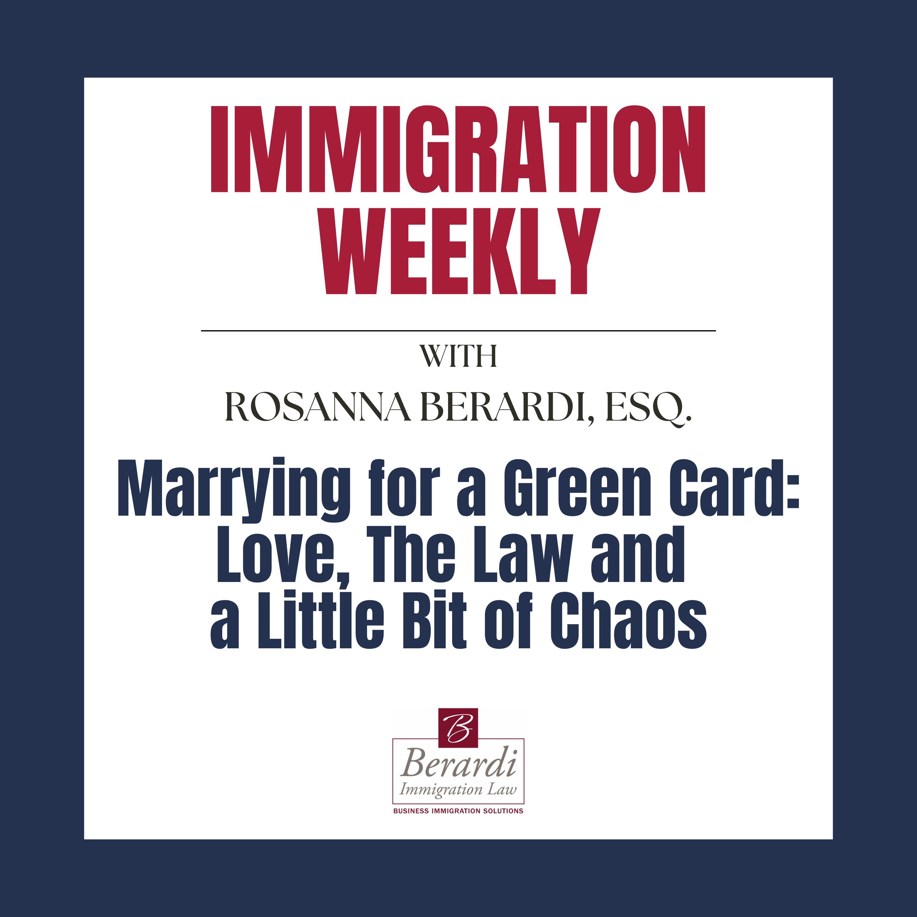 Marrying for a Green Card: Love, The Law and a Little Bit of Chaos episode artwork