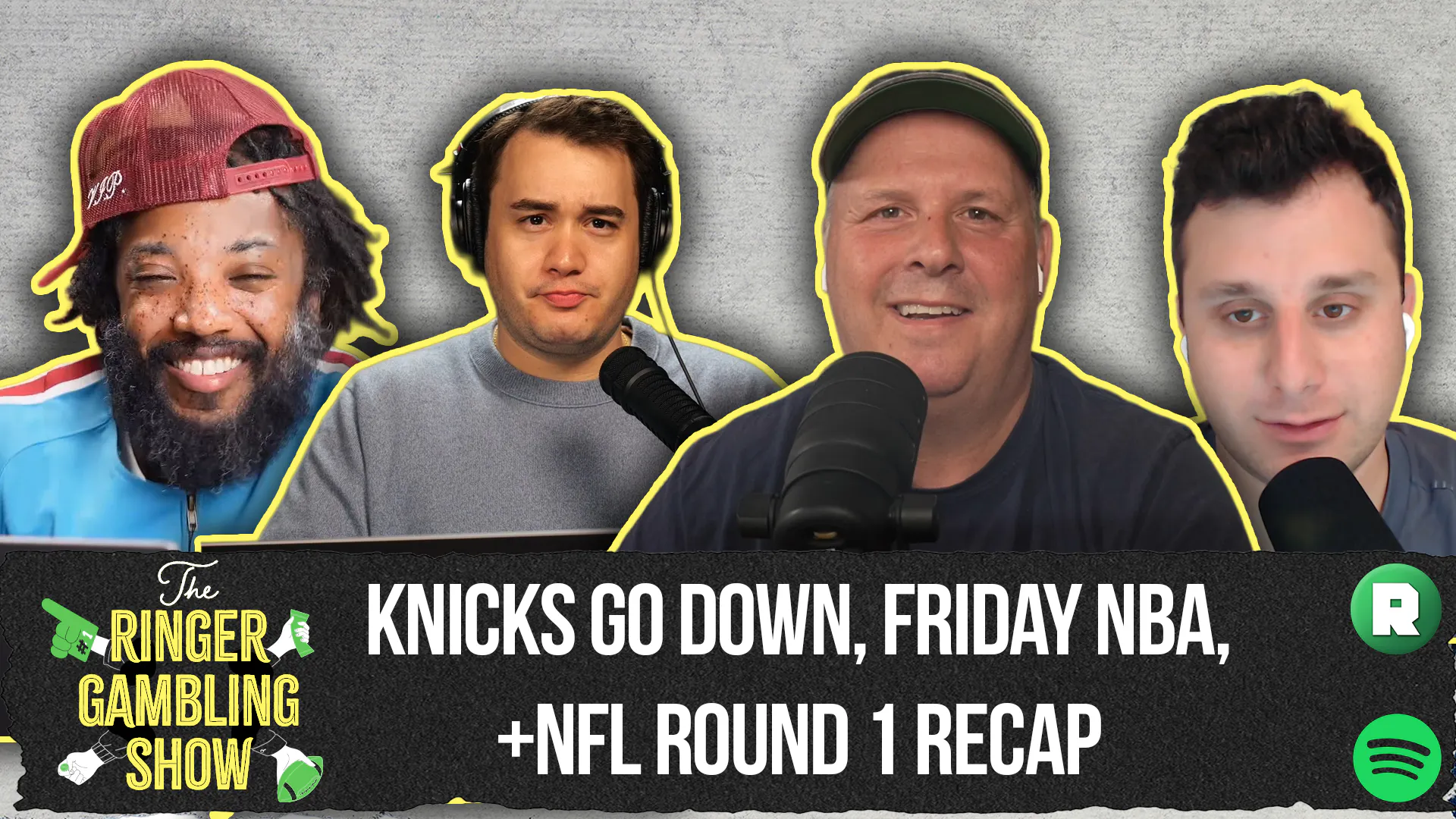 Knicks Go Down, Friday NBA Preview, NFL Round 1 Recap | The Ringer Gambling Show episode artwork