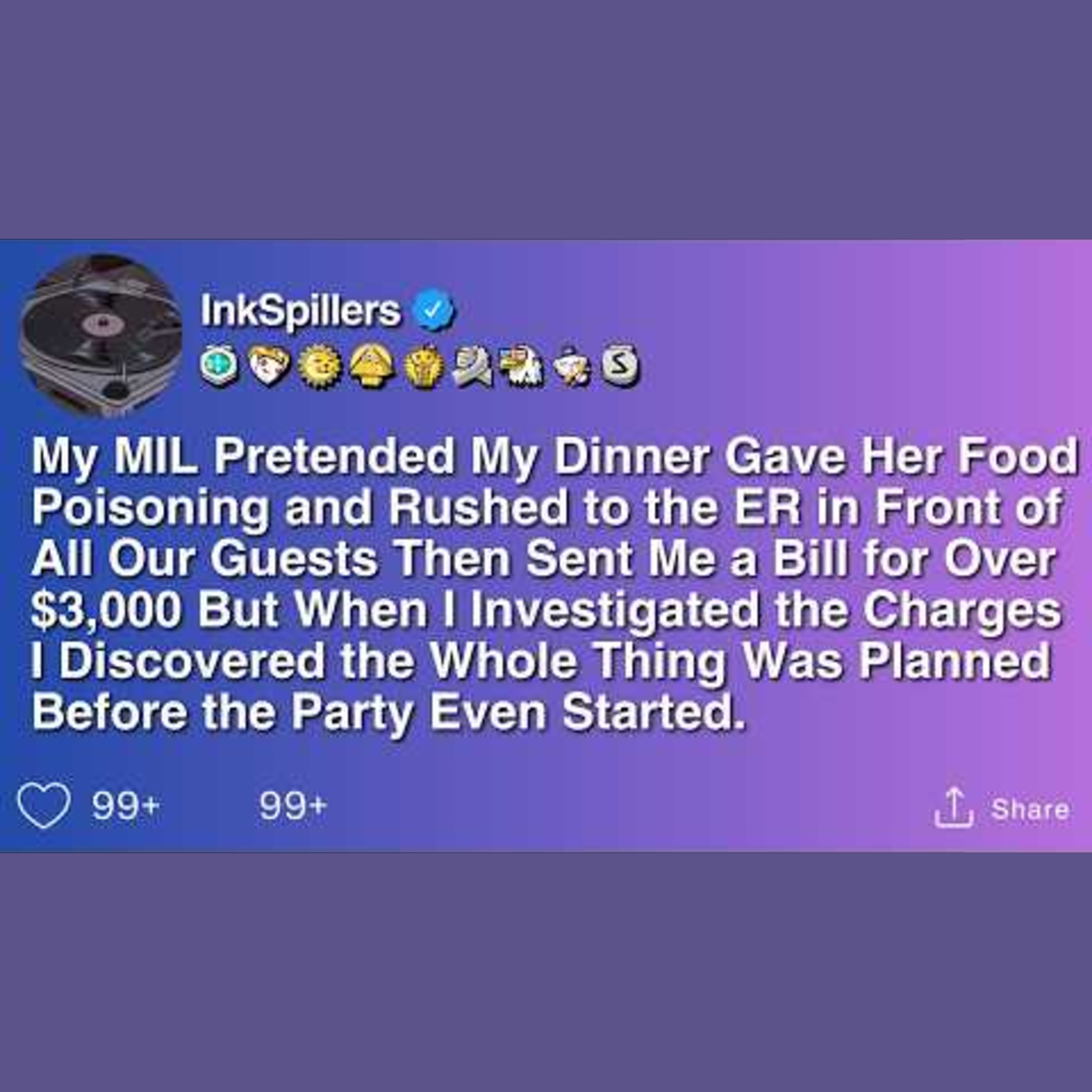Mother-in-Law Fakes Food Poisoning at Dinner Party