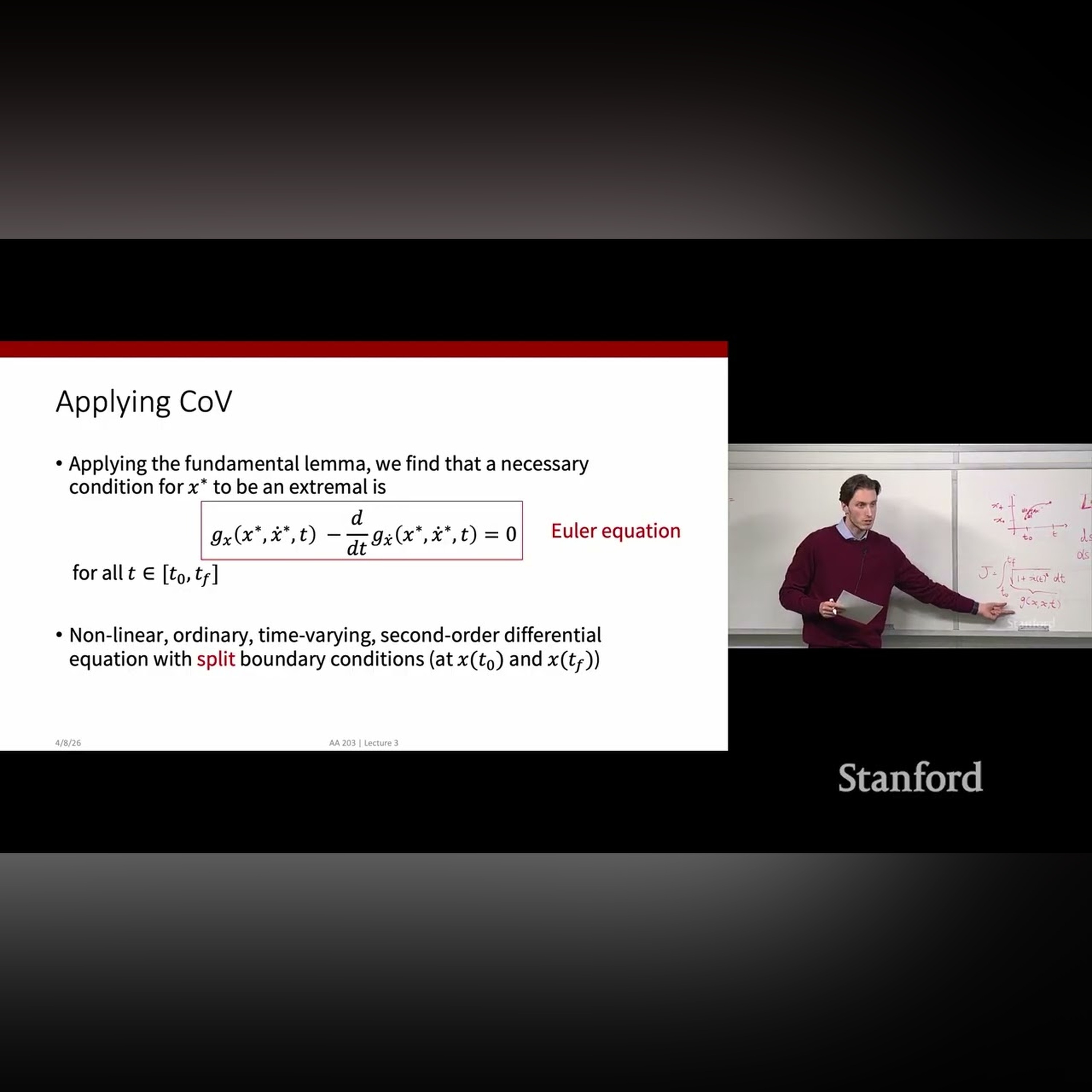 Stanford AA203 Optimal and Learning-Based Control | Spring 2026 | Lecture 4: Indirect Methods
