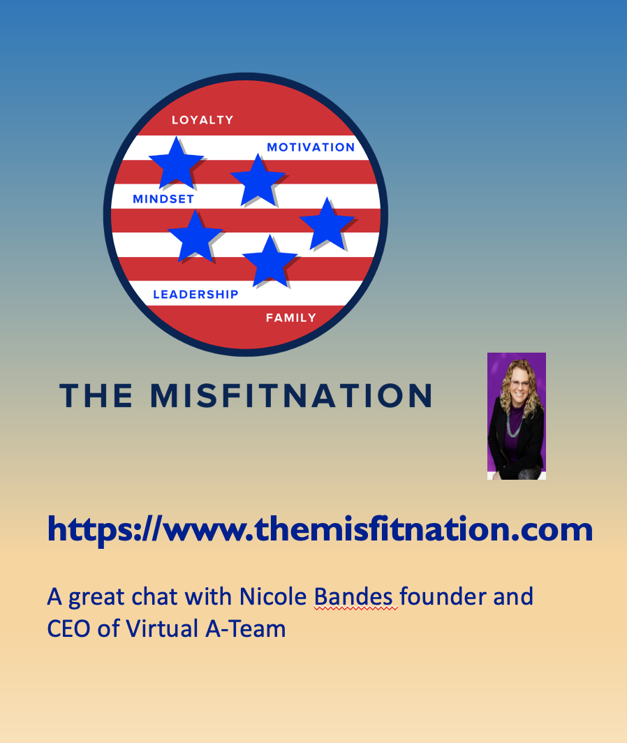A great chat with Nicole Bandes founder and CEO of Virtual A-Team