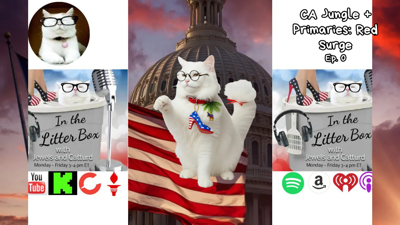 CA Jungle + Primaries: Red Surge | In the Litter Box w/ Jewels & Catturd – Ep. 1032 – 6/2/2026 episode artwork