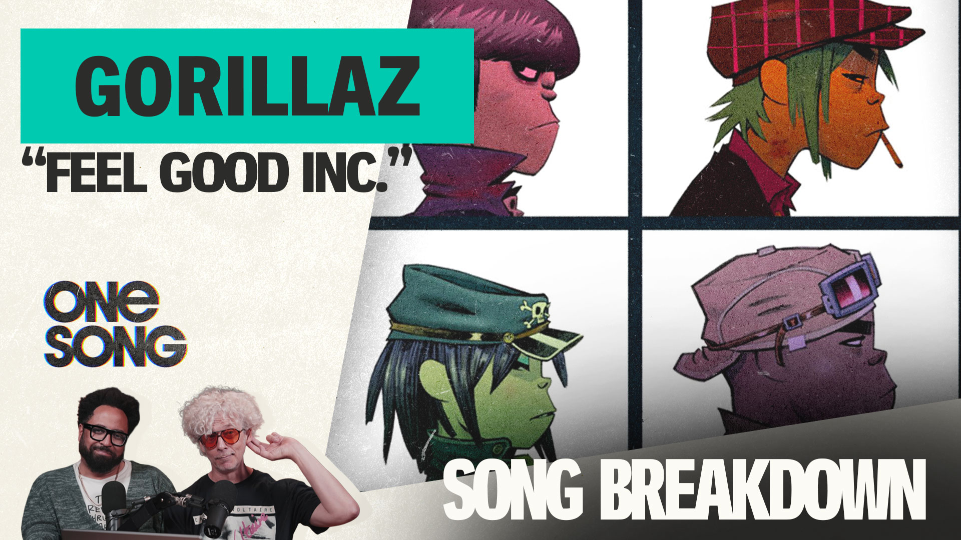 Gorillaz "Feel Good Inc" episode artwork