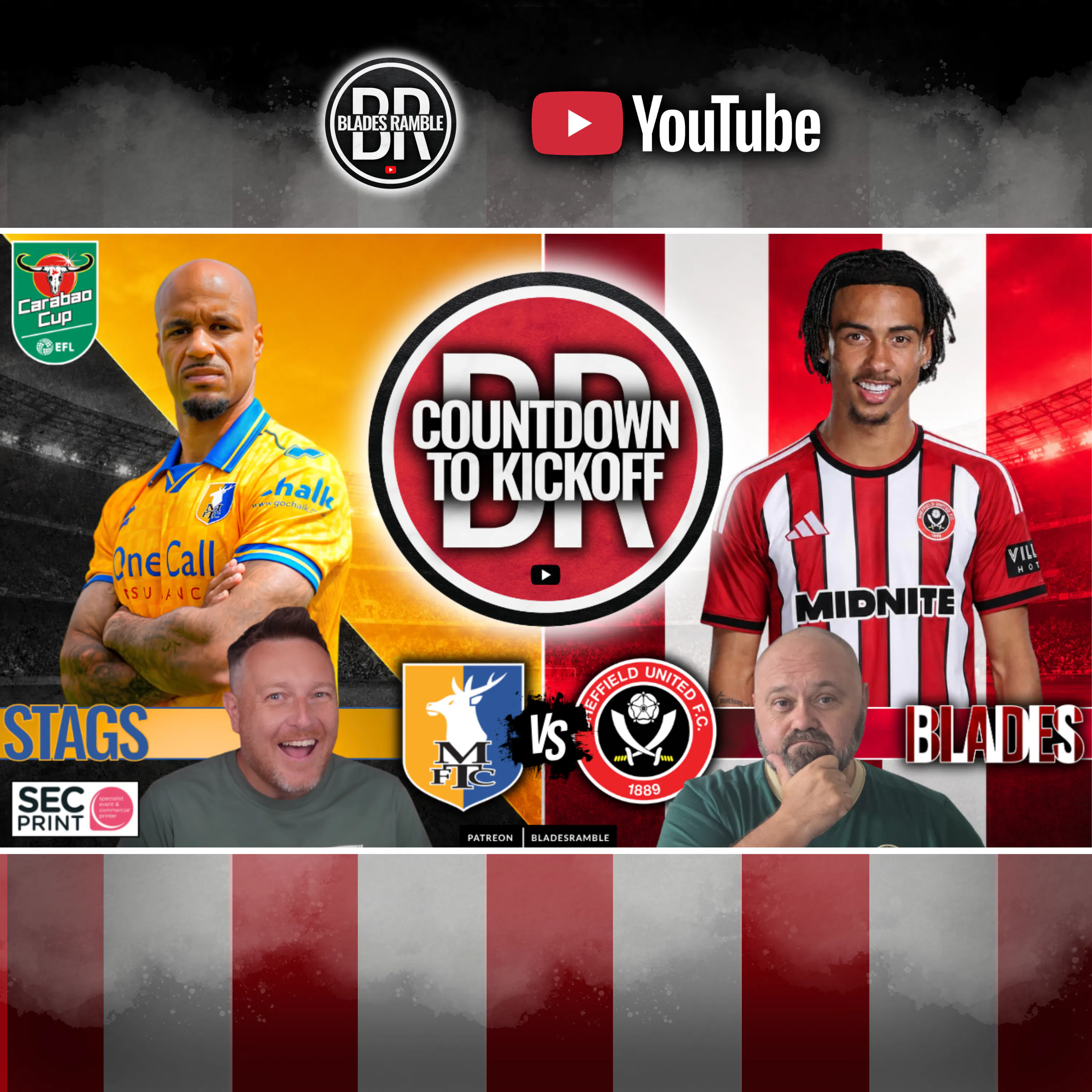 โฑ๏ธโ๏ธ MANSFIELD vs SHEFFIELD UNITED | CARABAO CUP | COUNTDOWN TO KICKOFF โ๏ธโฑ๏ธ
