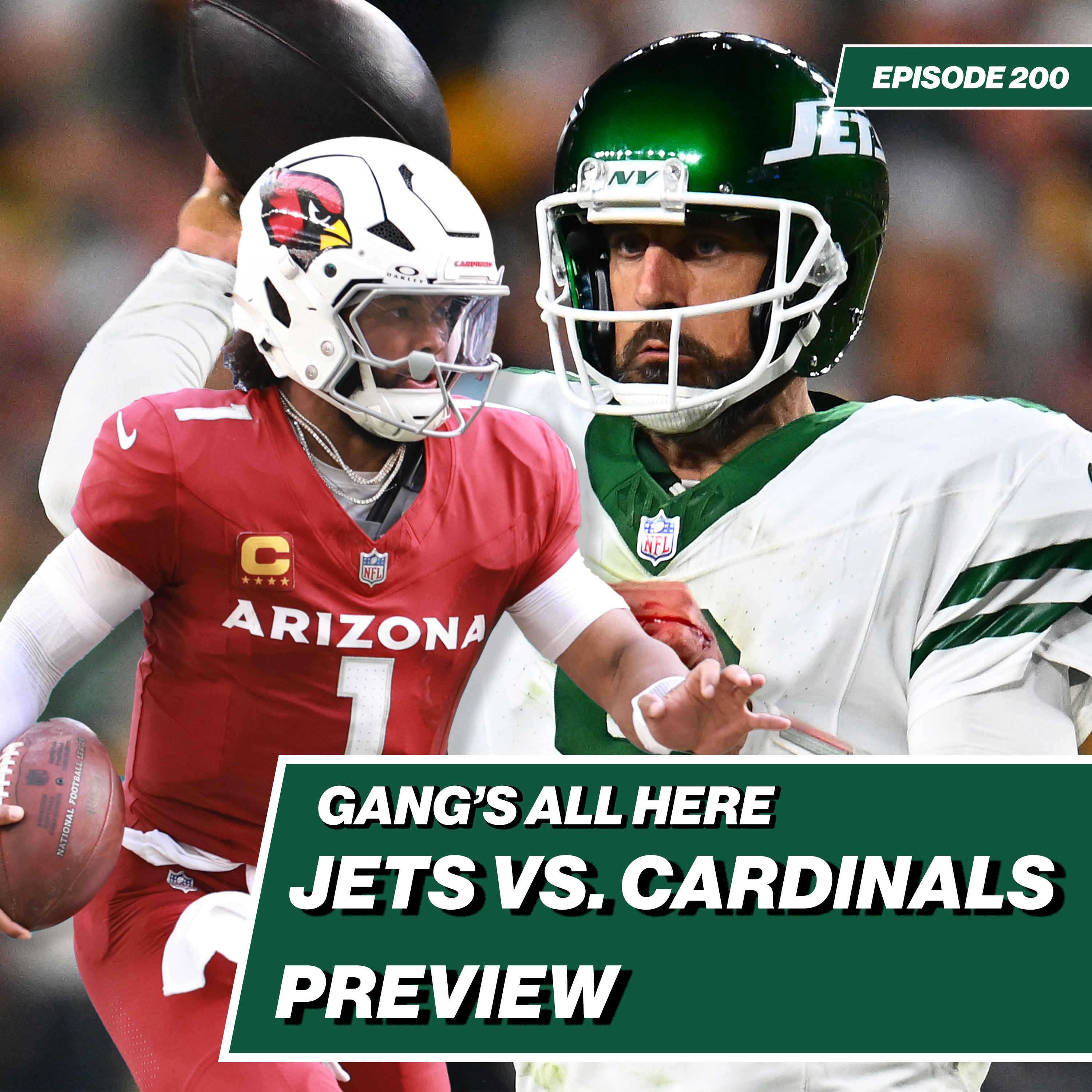 Jets look to keep momentum going vs. Cardinals Week 10 Preview | Gang's All Here - Ep. 200 episode artwork