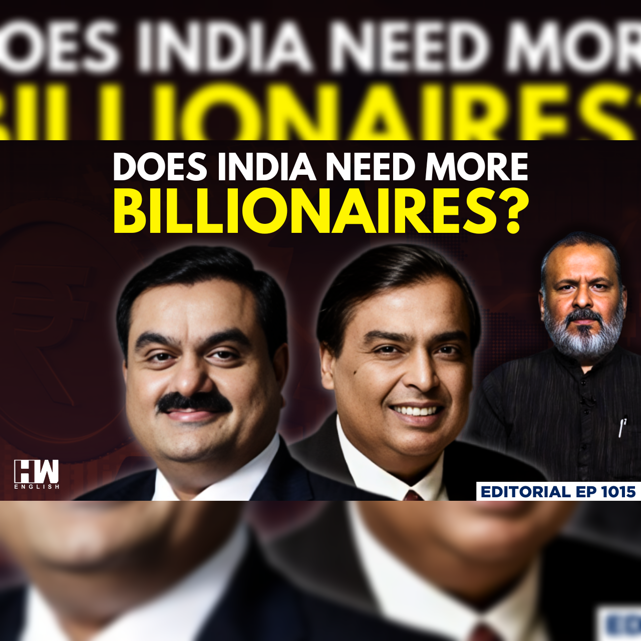 Editorial with Sujit Nair | Does India Need More Billionaires? | Income Inequality | Adani | Ambani episode artwork
