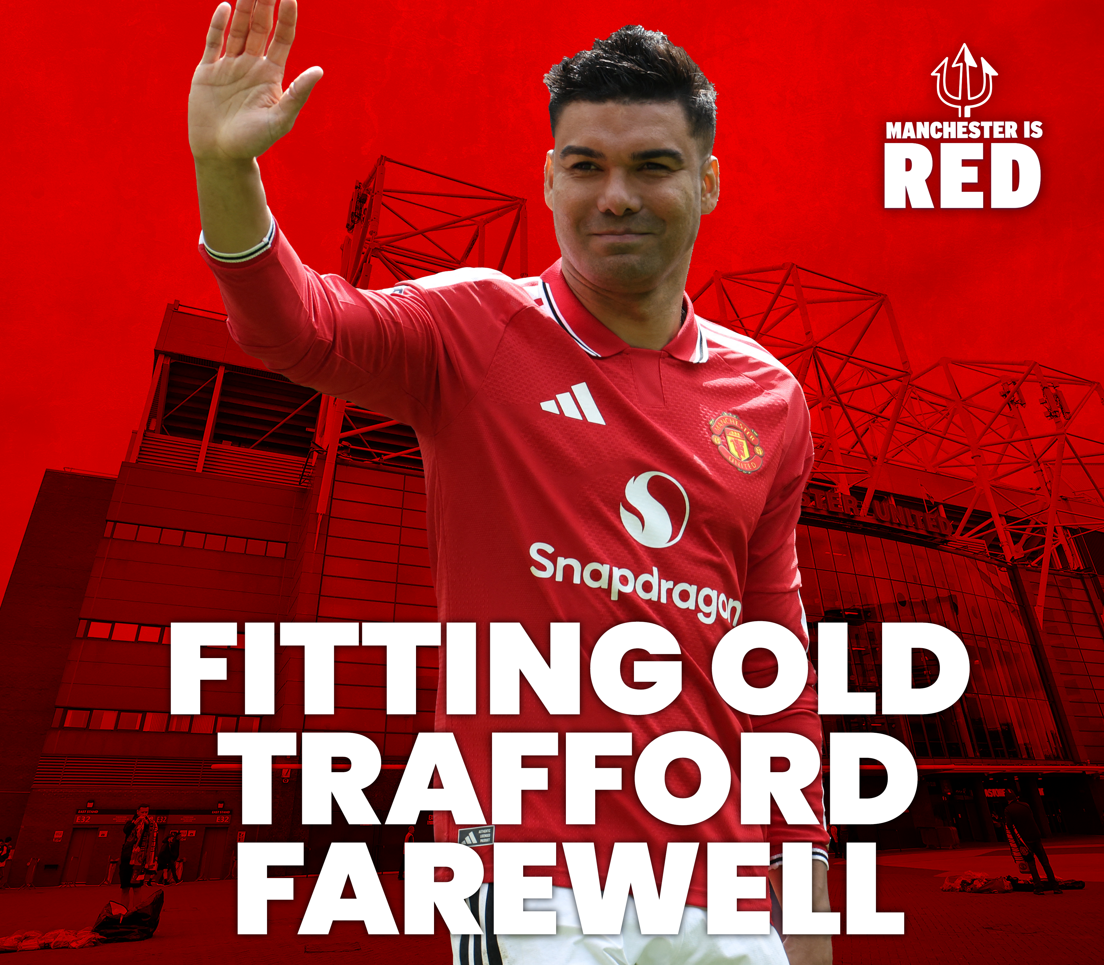 "A fitting Old Trafford FAREWELL": Casemiro bids United fans goodbye against Nottingham Forest