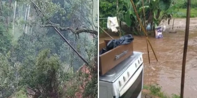 Sobe para quatro o número de mortos devido à chuva em Minas Gerais
