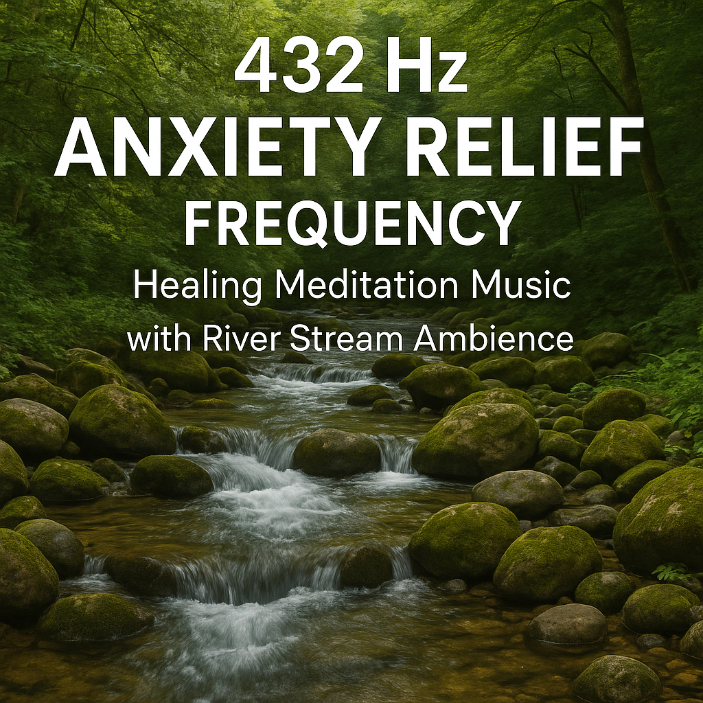432 HZ ANXIETY RELIEF FREQUENCY – Healing Meditation Music with River Stream Ambience
