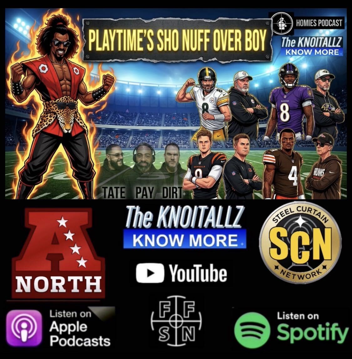 The Homies: Preseason Sho’Nuff Over Boy, AFC North Preview episode artwork
