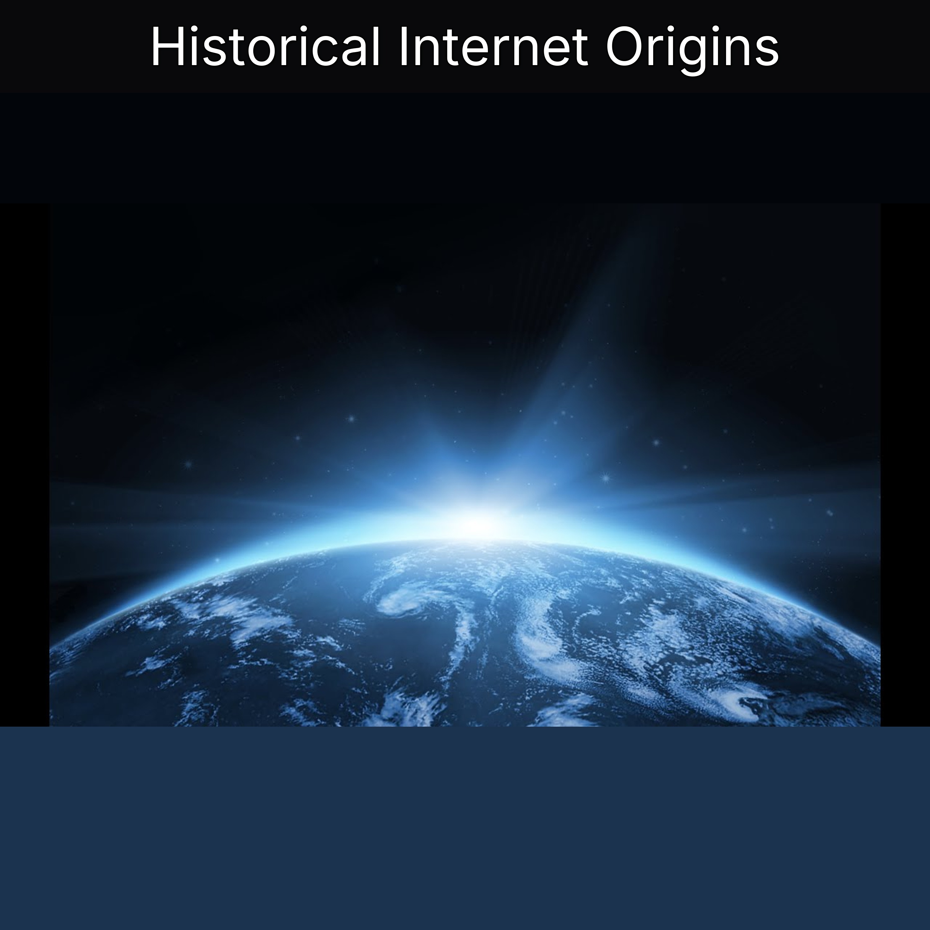 Historical Internet Origins