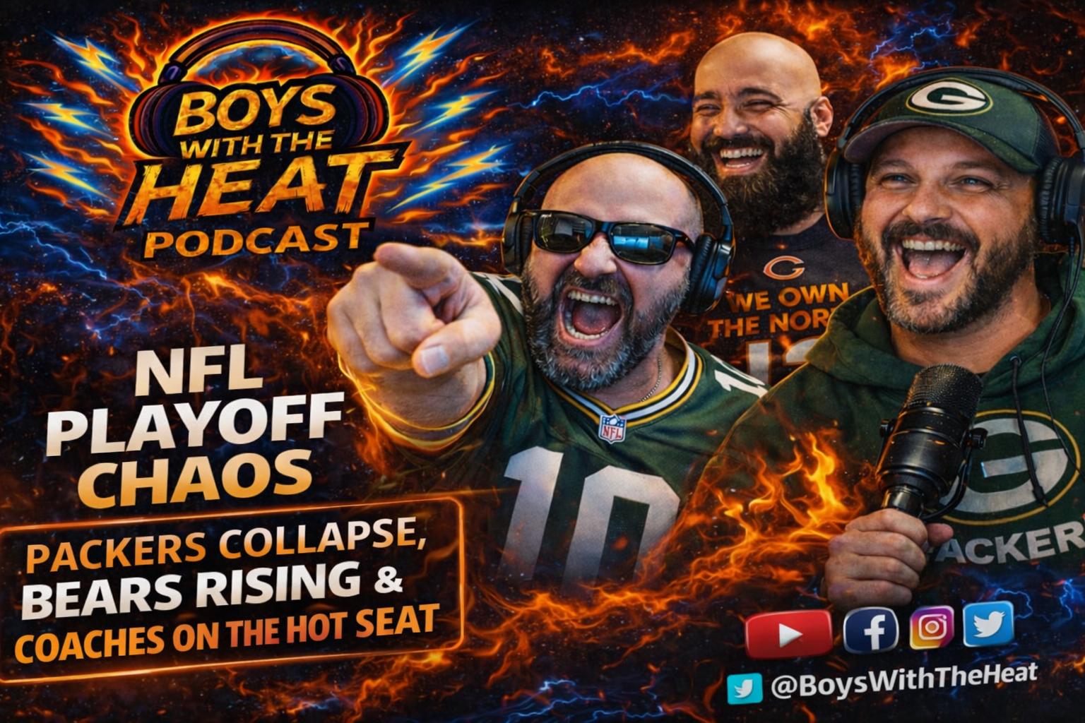 NFL Playoff Chaos: Packers Collapse, Bears Rising & Coaches on the Hot Seat episode artwork