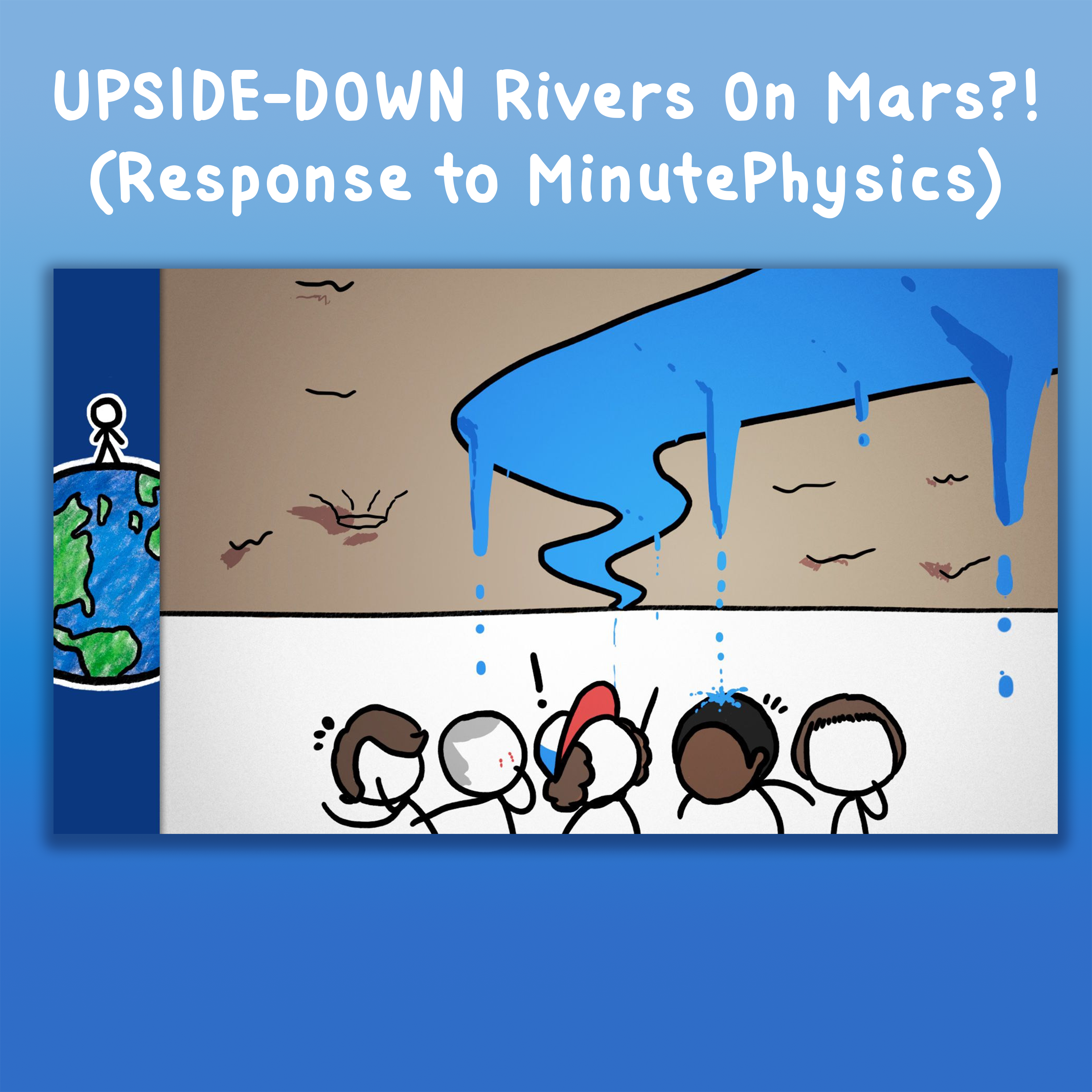 UPSIDE-DOWN Rivers On Mars?! (Response to MinutePhysics)