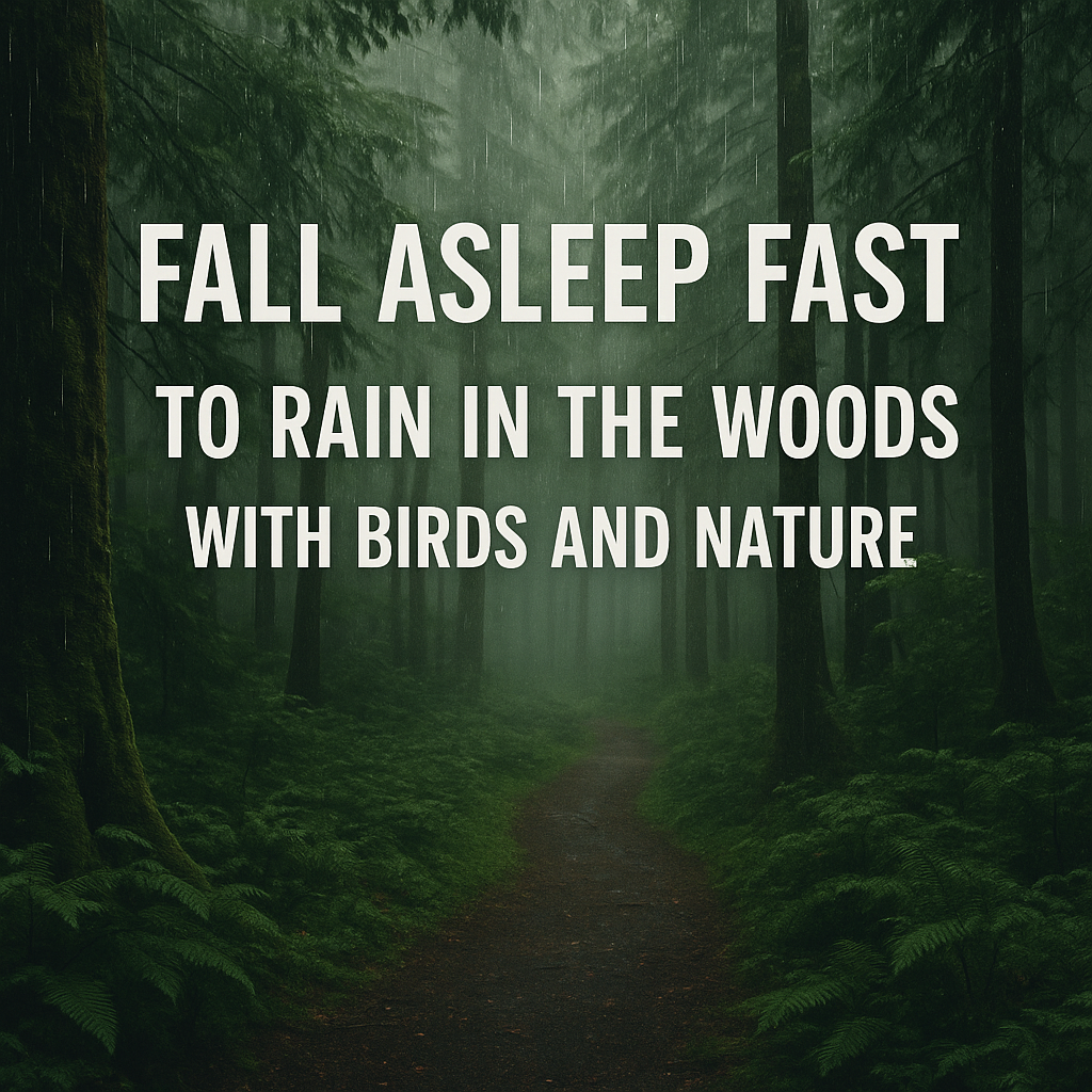 Fall Asleep Fast to Rain in the Woods with Birds and Nature