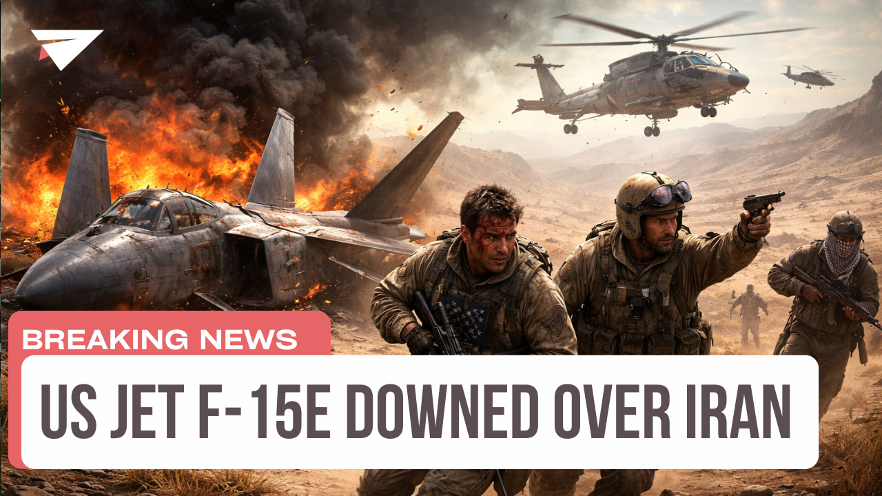 US Jet F-15E Downed Over Iran, Breaking News