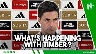 What's HAPPENING with Jurrien Timber? | Mikel Arteta | Arsenal v Fulham