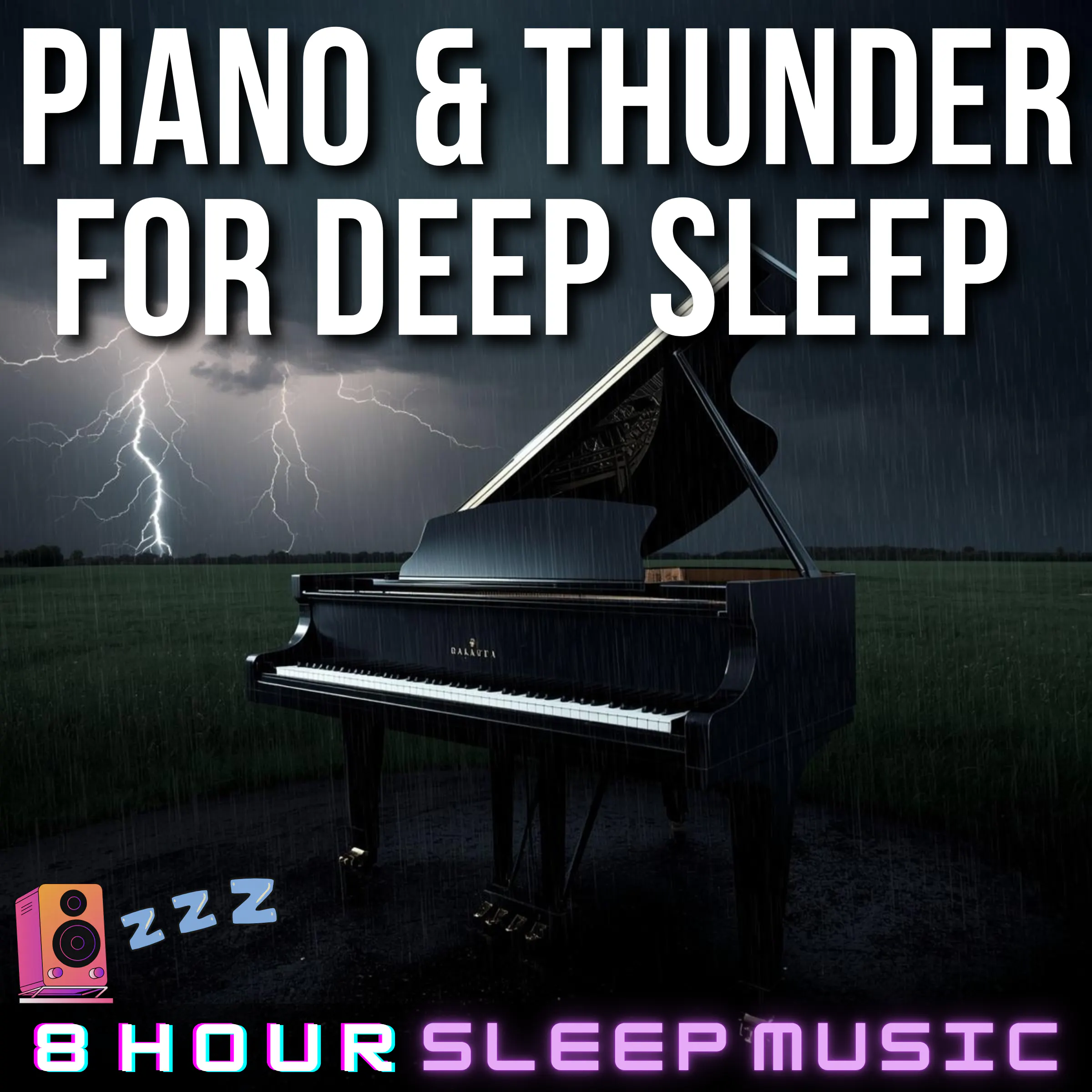 π©οΈ 8 Hours of Piano & Thunder for Deep Sleep | Soothing Sounds to Relieve Stress & Anxiety πΉ episode artwork