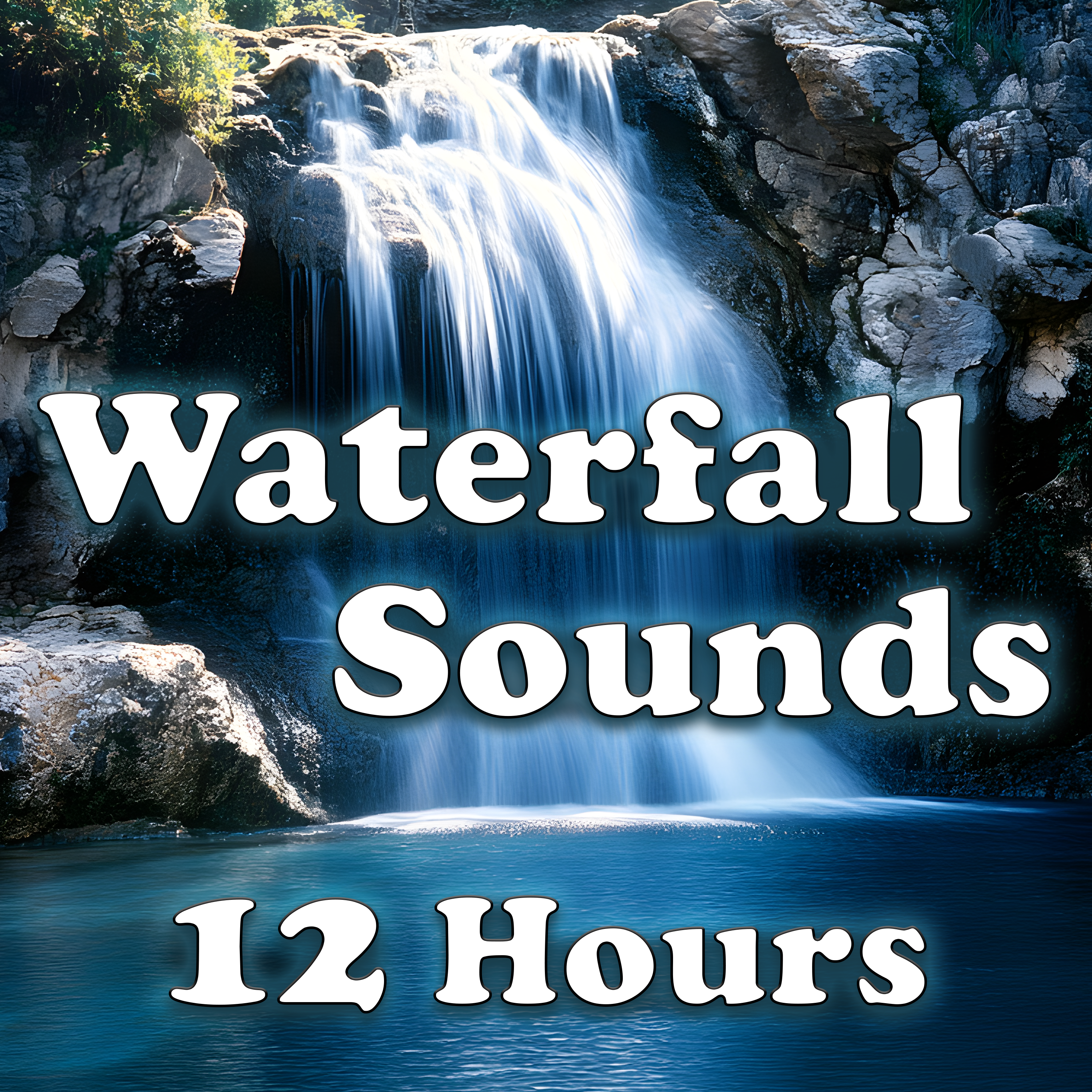 Twilight Waterfall Sounds - 12 Hours of Nighttime Peace episode artwork