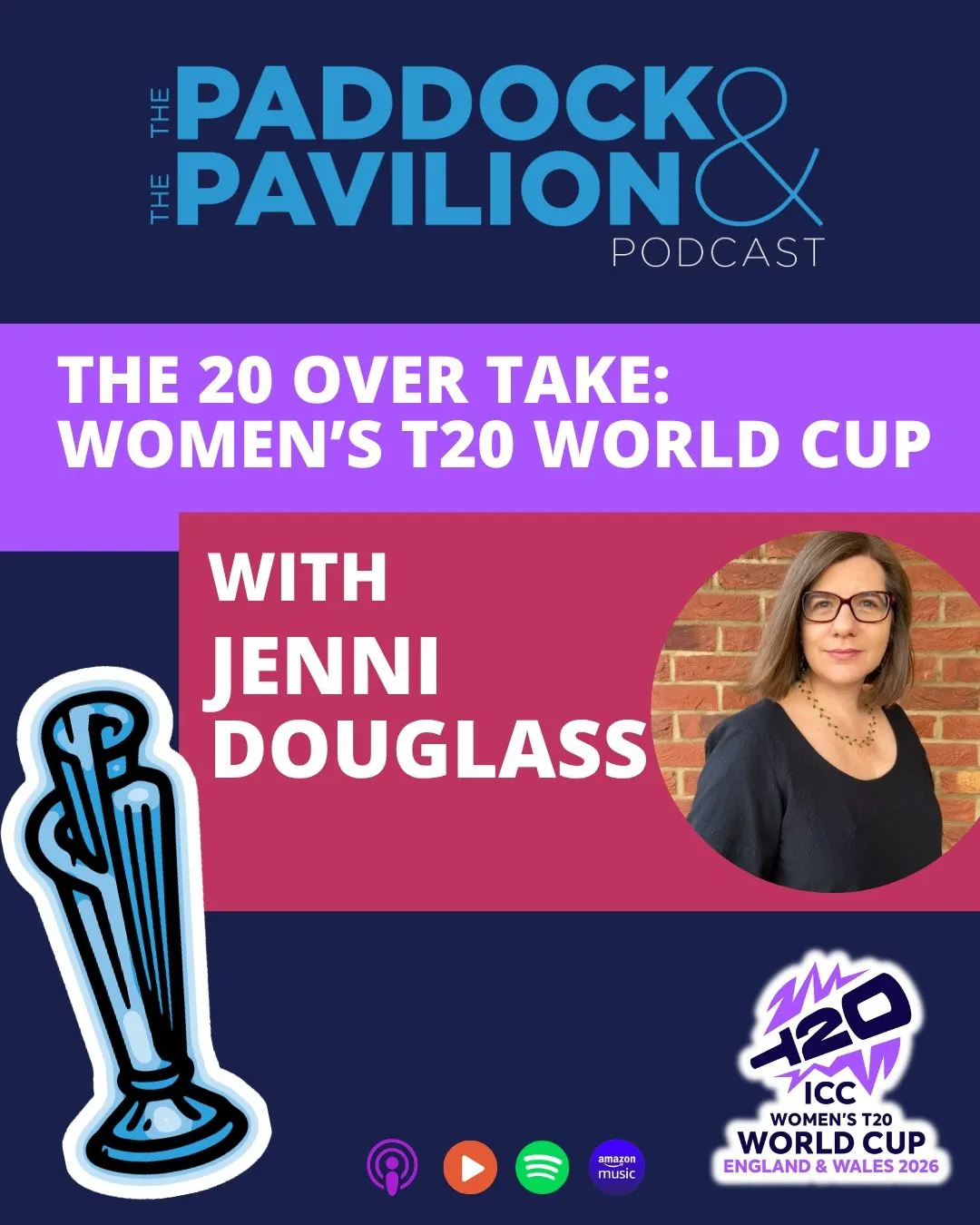 Ep 422 - Jenni Douglass - The 20 Over Take - Women's T20 World Cup episode artwork