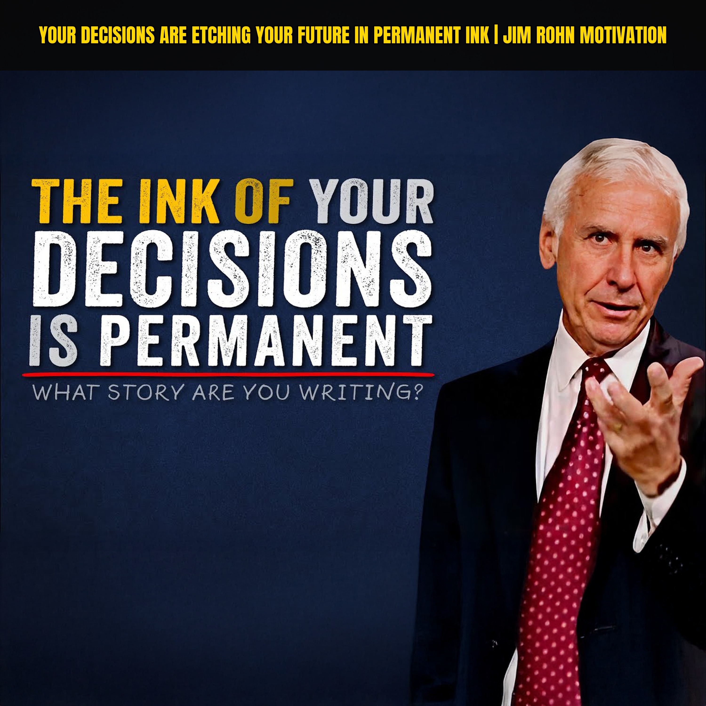 Your Decisions Are Etching Your Future in Permanent Ink | Jim Rohn Motivation