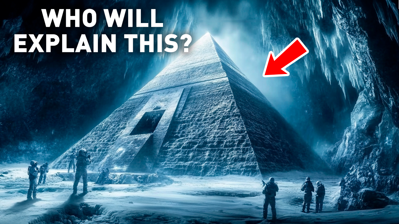 Strange Cave with Piramids in Antarctica