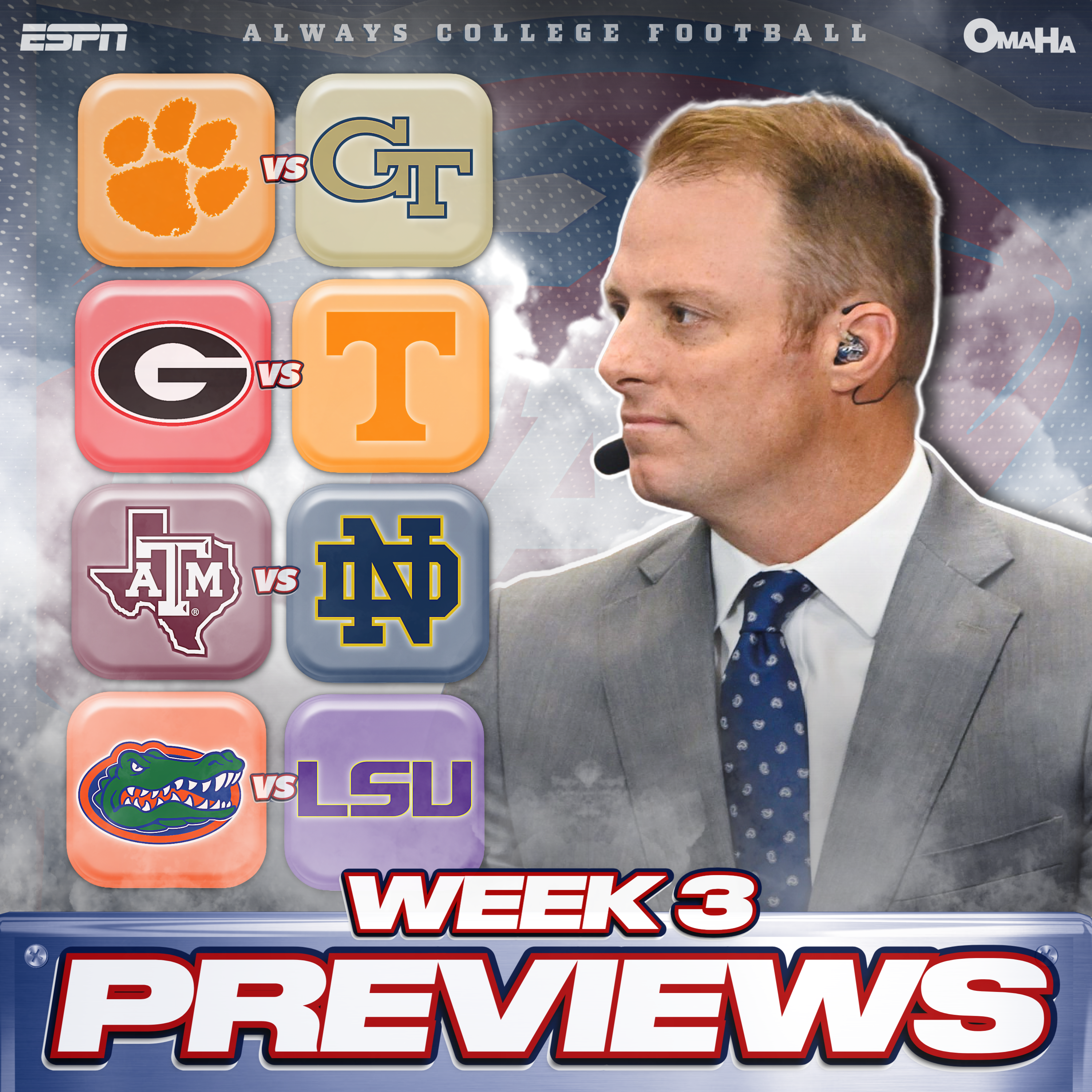 Always College Football: Week 3 Previews & Predictions: SEC takes center stage