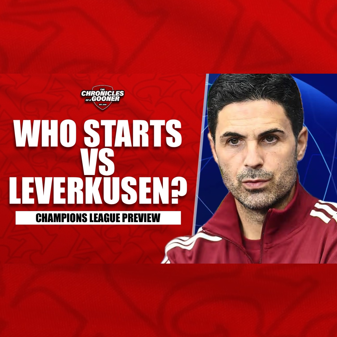 Who starts for Arsenal at Bayer Leverkusen?