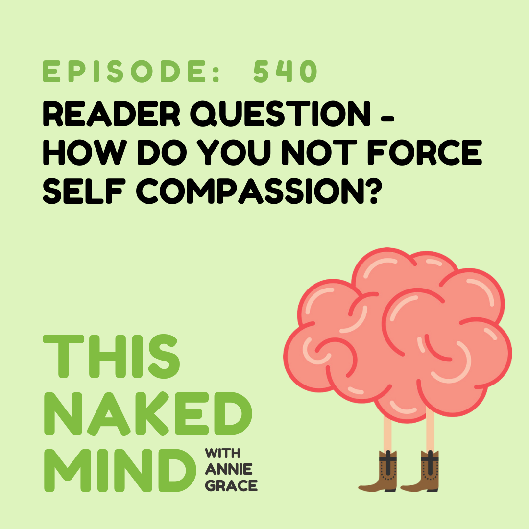 EP 540: Reader Question - How do you not force self-compassion?
