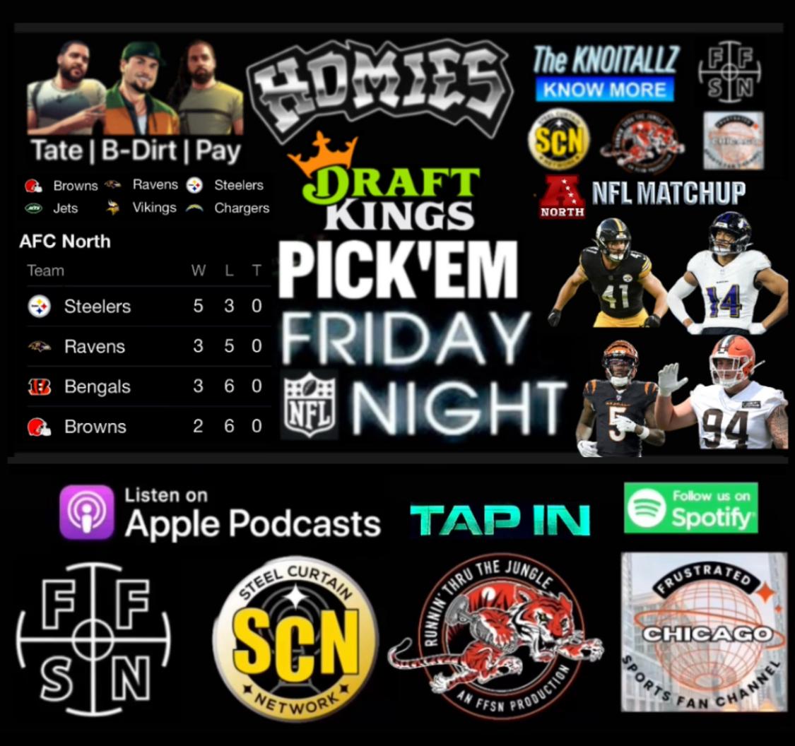 Homies: AFC North Week 10 Matchup Preview | Pick’em
