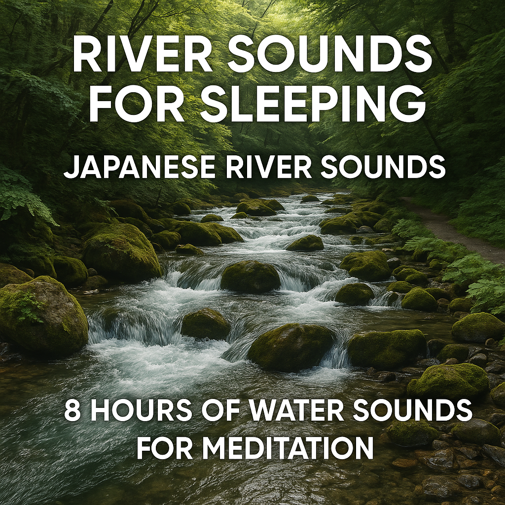 River Sounds for Sleeping | Japanese River Sounds | 8 Hours of Water Sounds for Meditation
