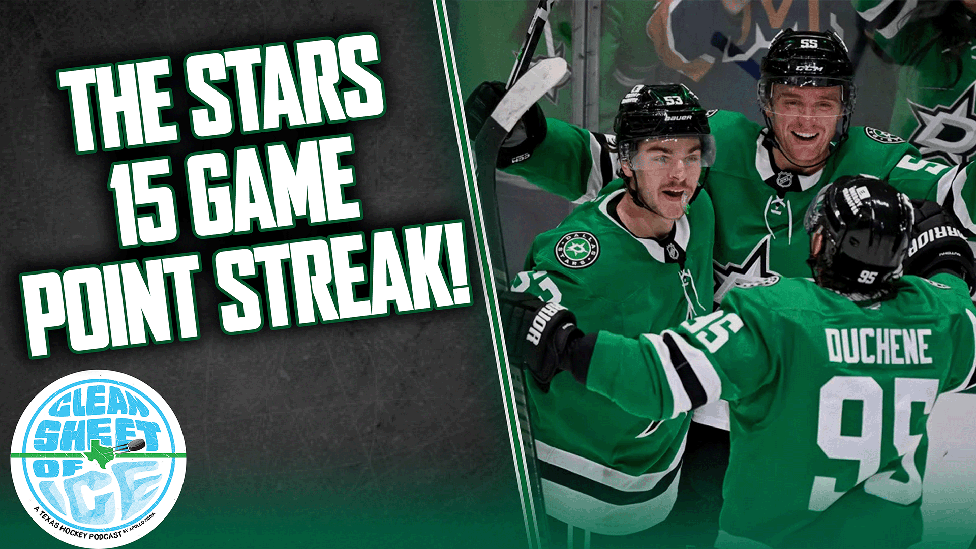 Dallas Stars Tie a Franchise Record 15 Game Point Streak Against the Red Wings!
