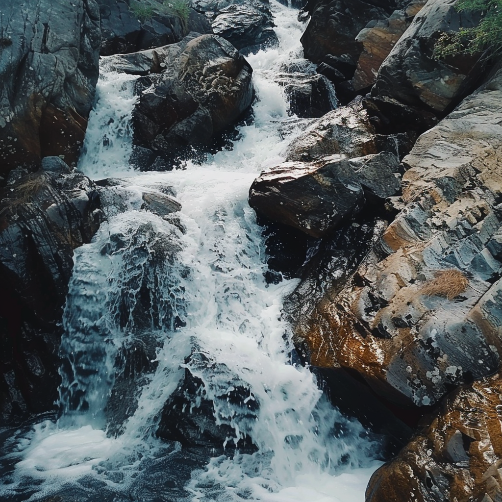 Peaceful Waterfall Sounds White Noise for Sleep, Relaxation 😊 8 Hours Nature