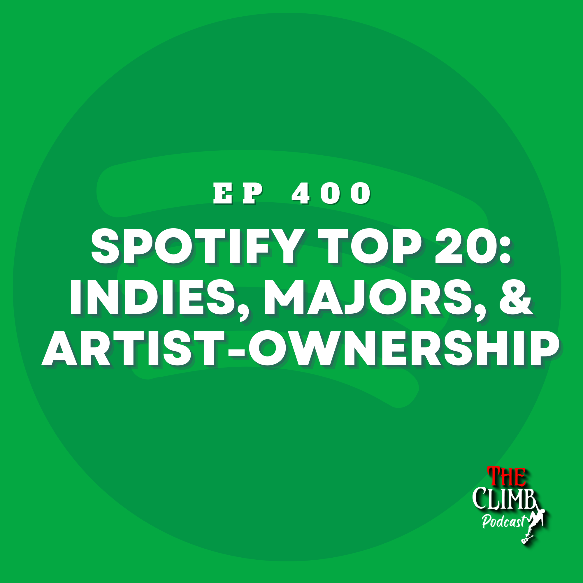 Ep 400 Spotify Top 20 Indie, Label, and ARTIST Ownership! The C.L.I