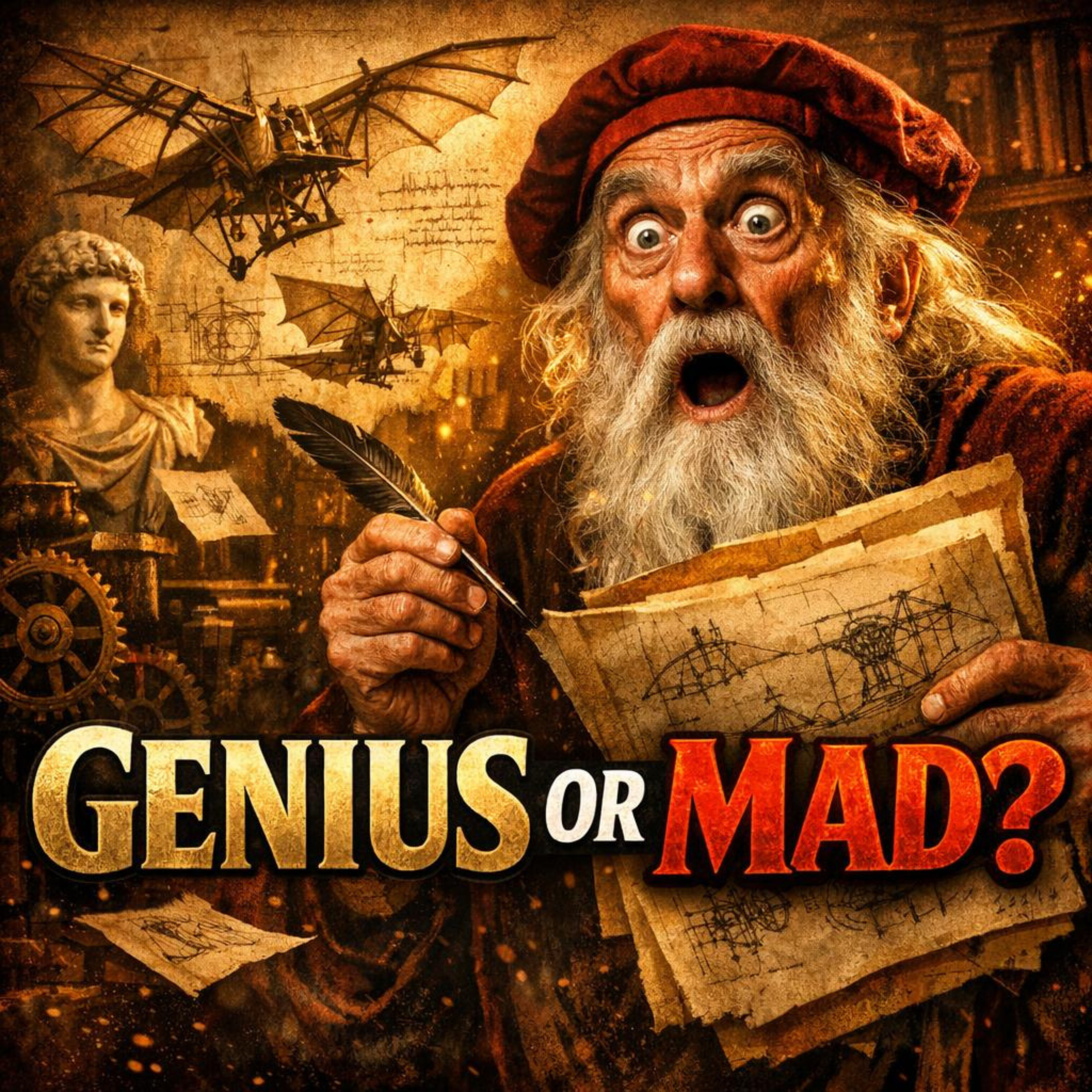 Leonardo da Vinci’s GENIUS Inventions - and more | Boring History For Sleep