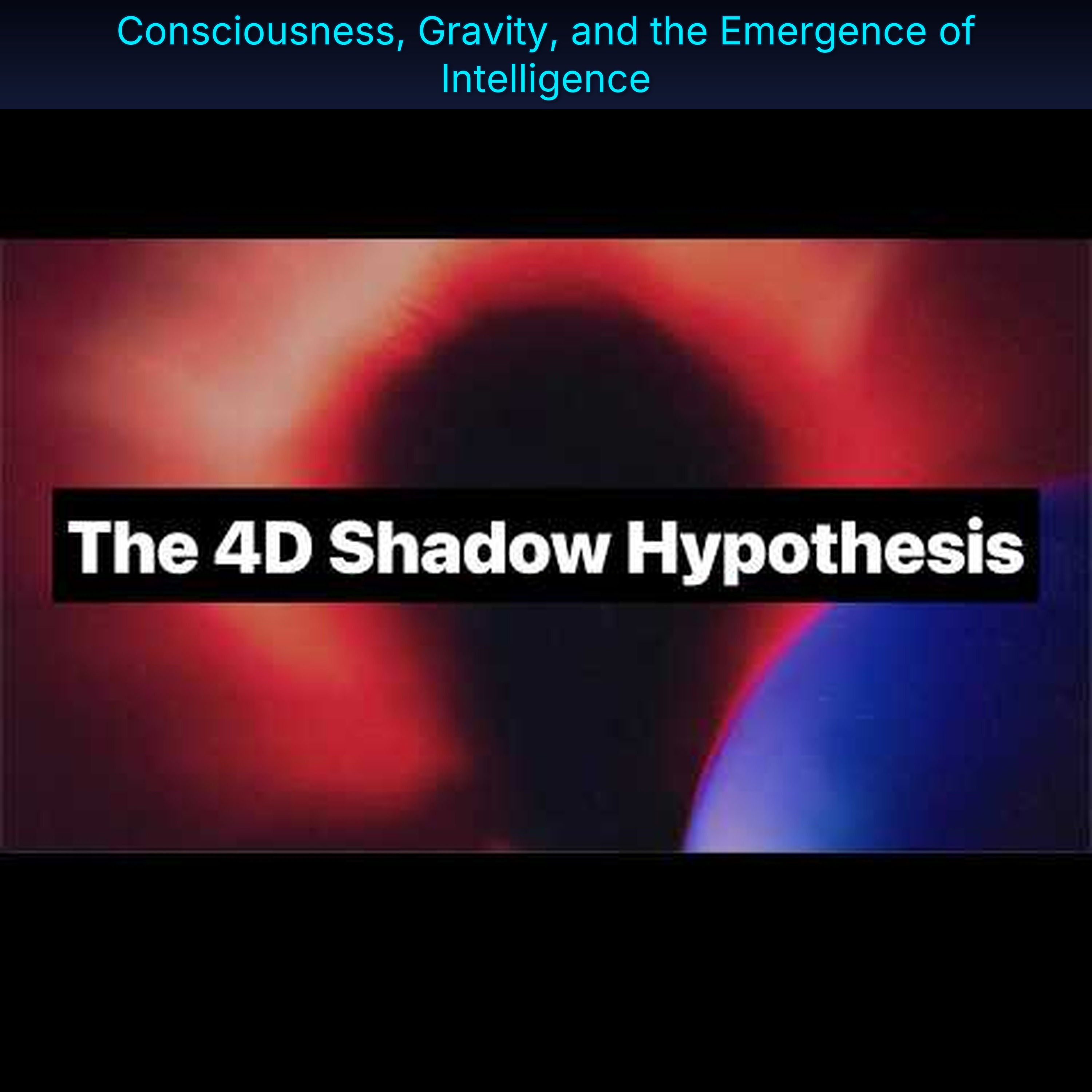 Consciousness, Gravity, and the Emergence of Intelligence episode artwork