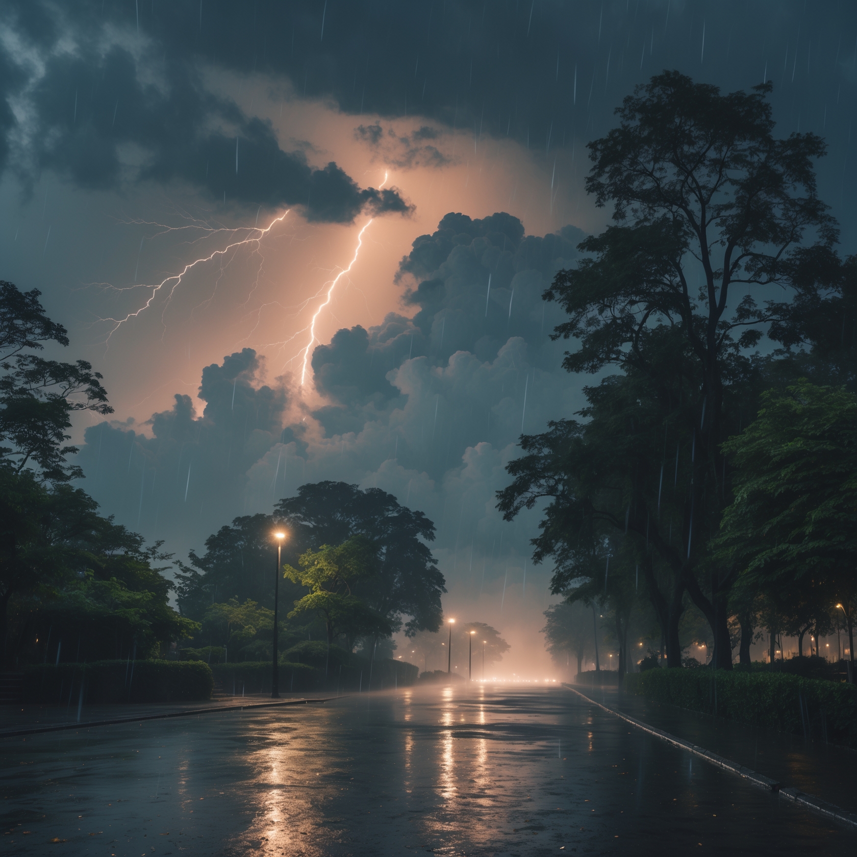 RAIN WITH THUNDER AMBIENCE | Deep Sleep, Relaxation & Focus Sounds