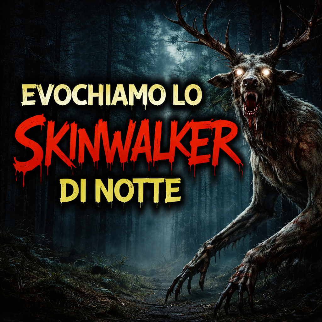 Evochiamo lo Skinwalker di notte in un bosco
