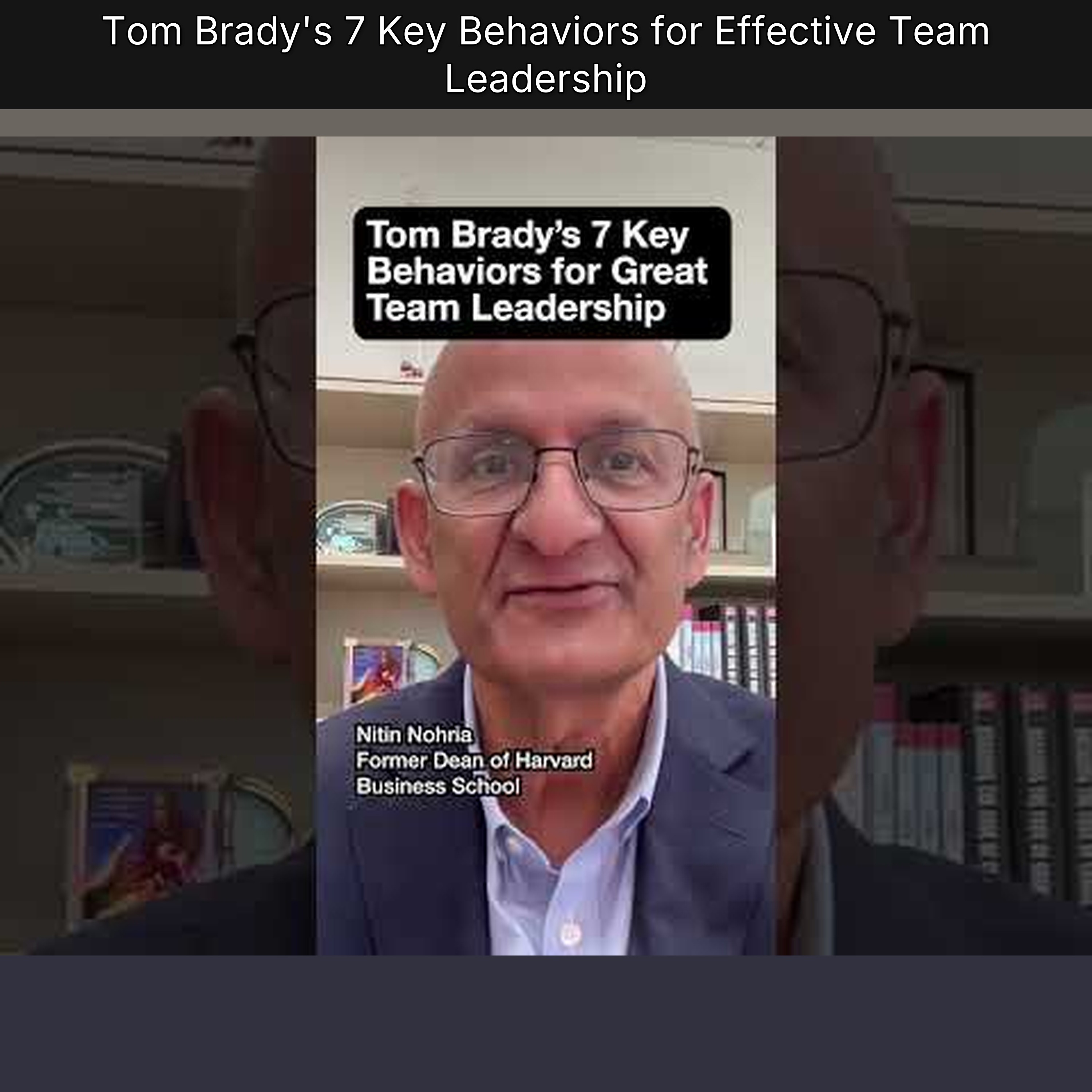 Tom Brady's 7 Key Behaviors for Effective Team Leadership episode artwork