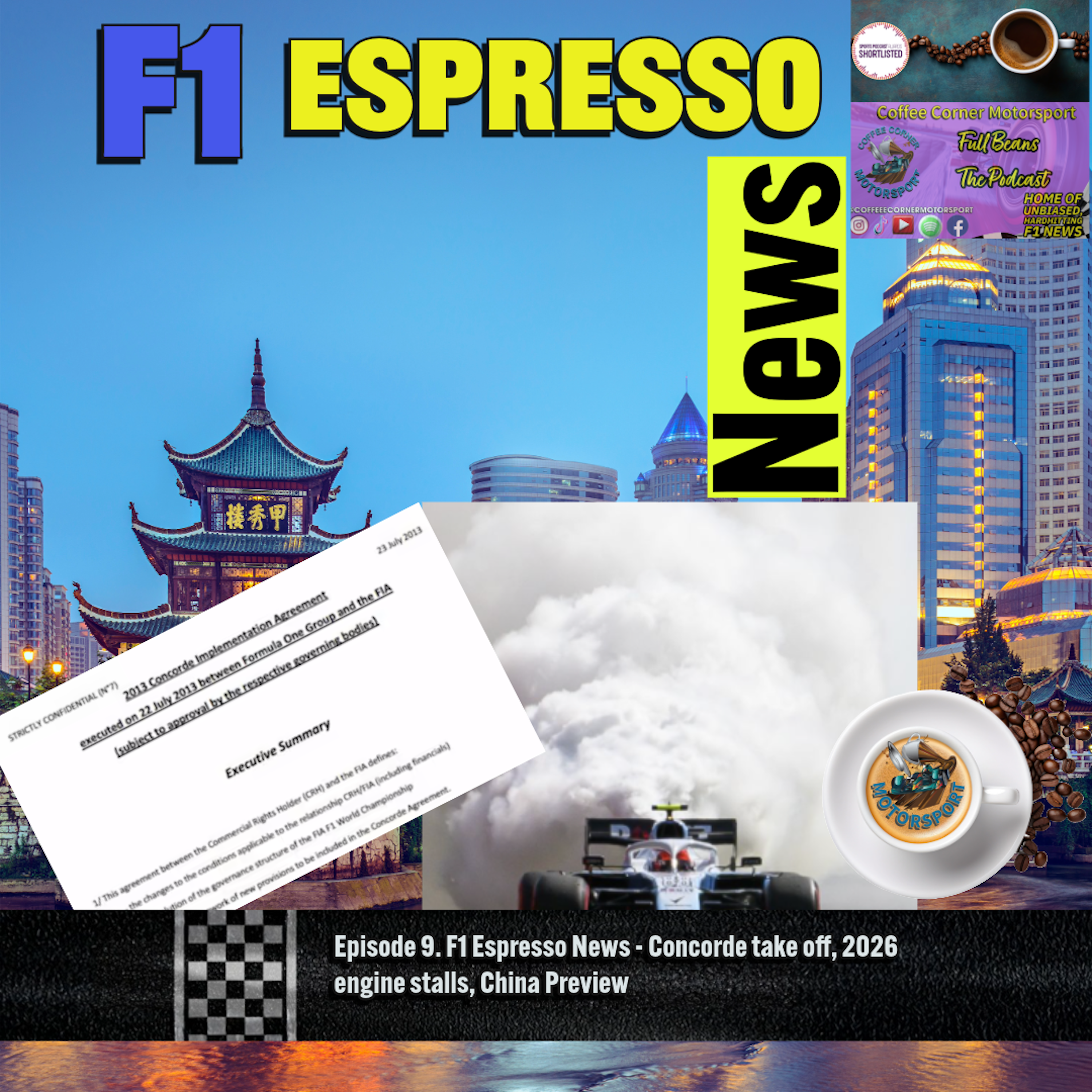 F1 Espresso News - Concorde take off, 2026 engine stalls, China Preview