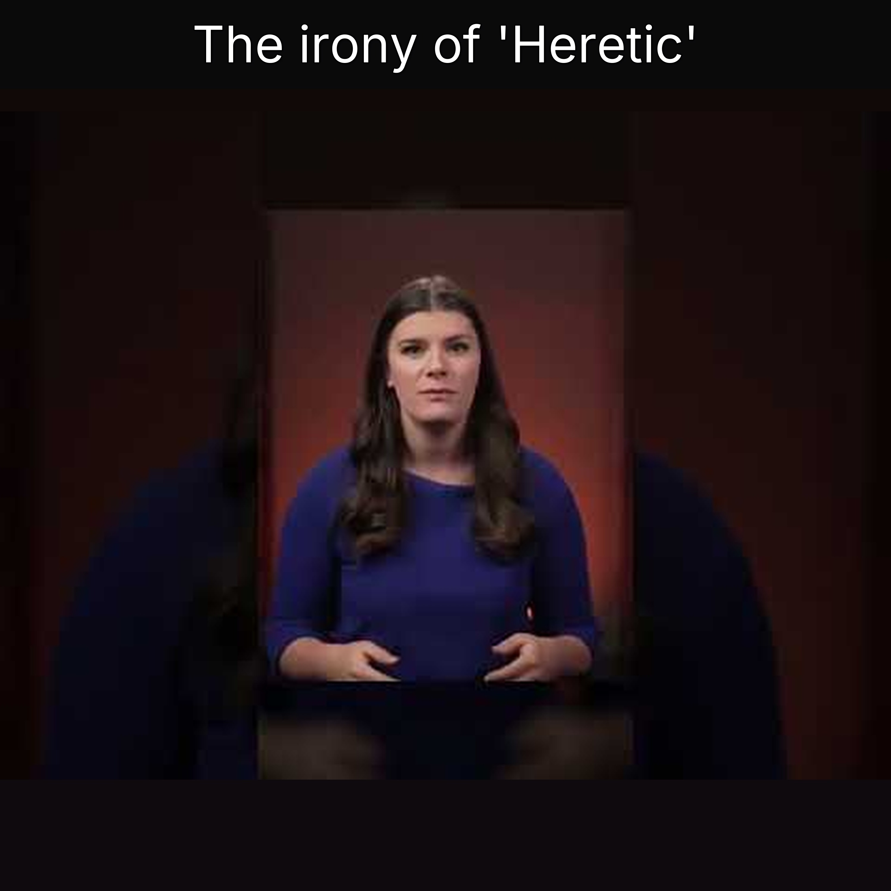 The irony of 'Heretic' episode artwork