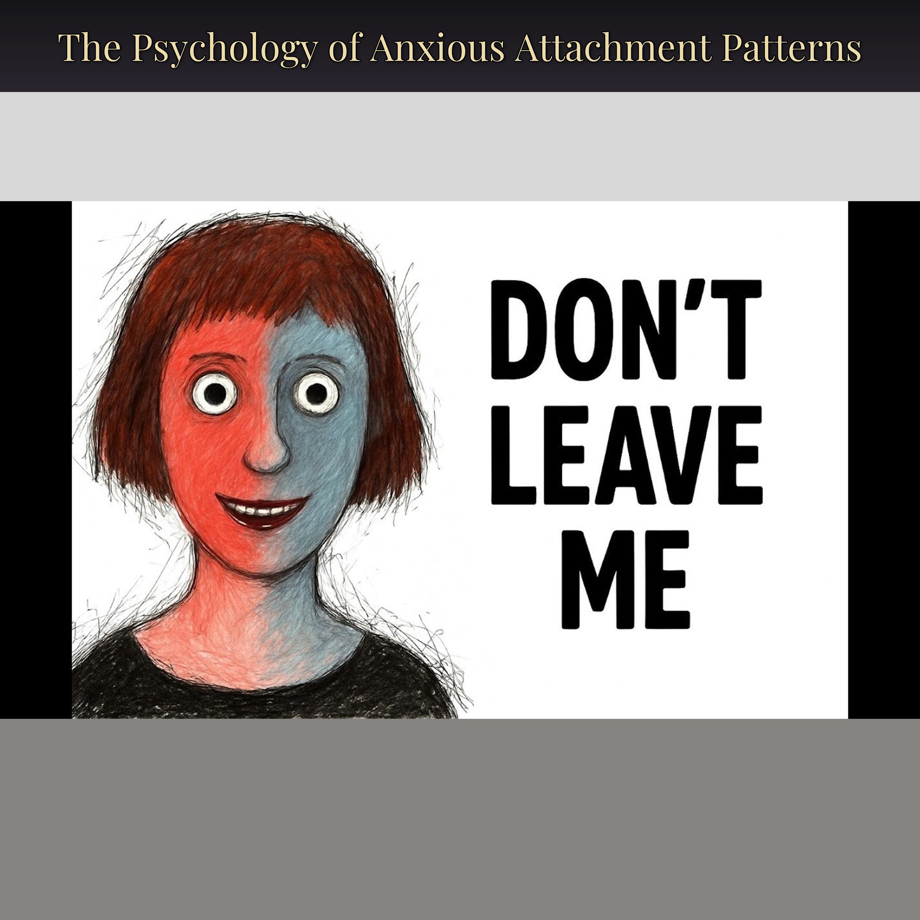 The Psychology of Anxious Attachment Patterns