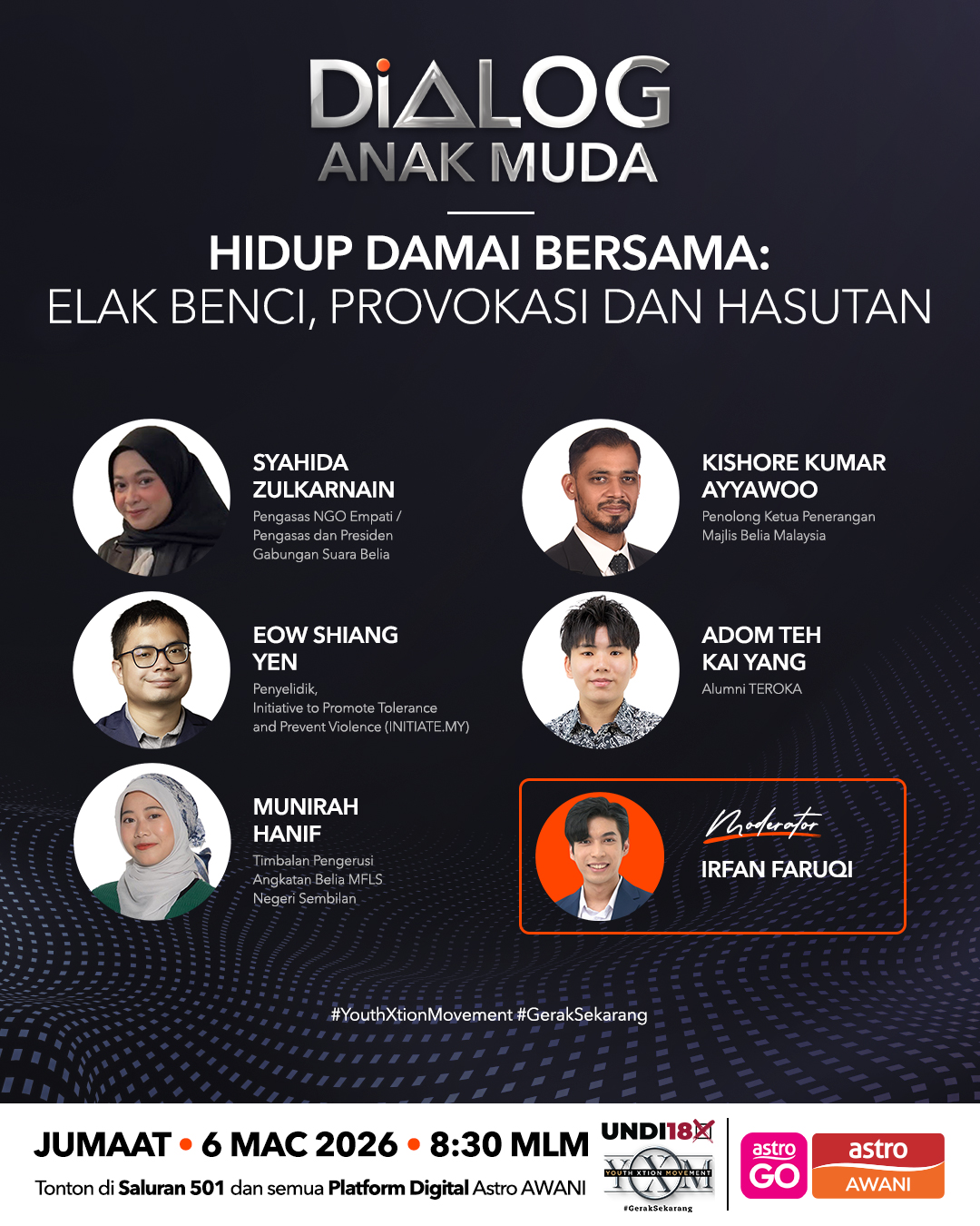 Dialog Anak Muda: Hidup Damai Bersama | Elak Benci, Provokasi dan Hasutan