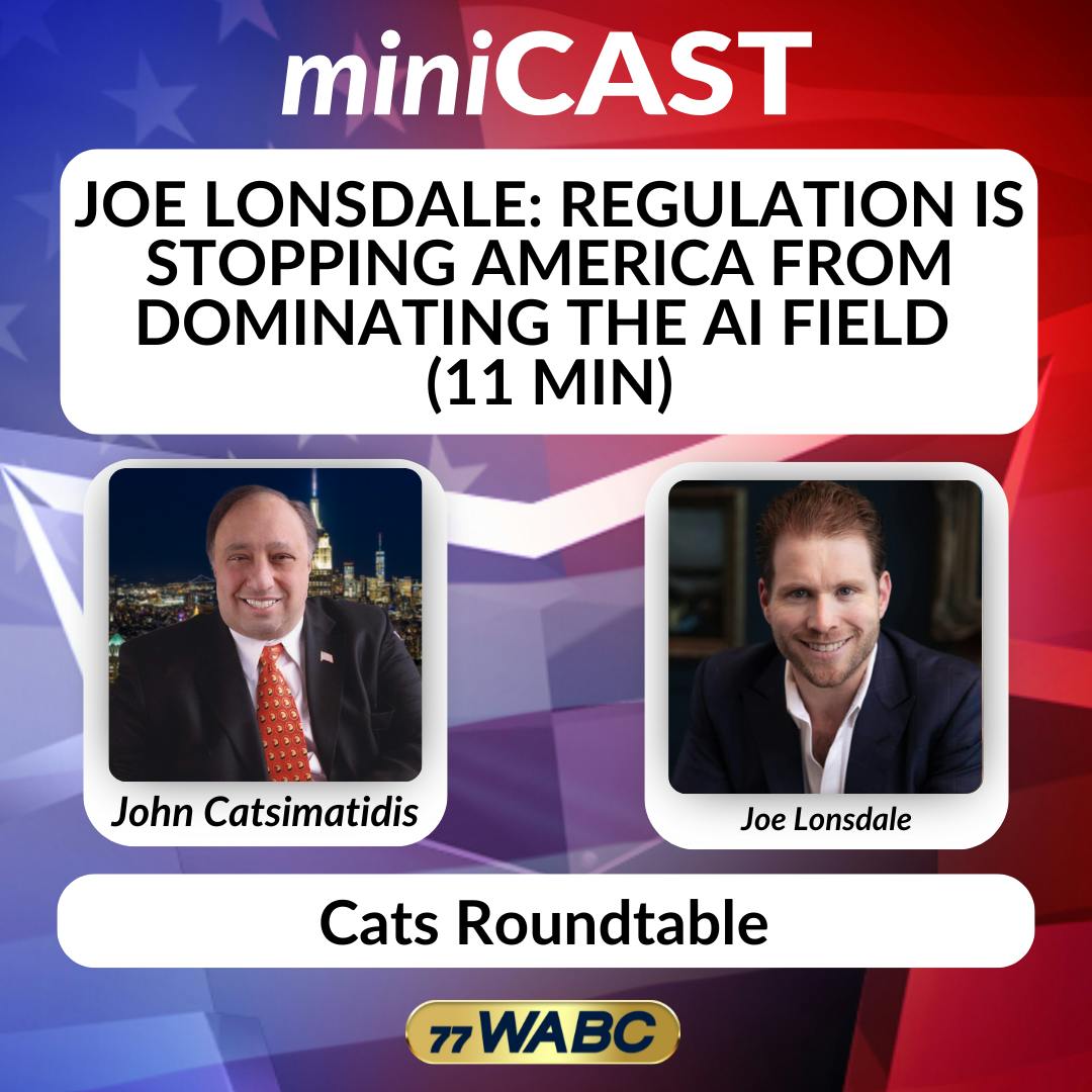 Joe Lonsdale: Regulation is Stopping America from Dominating the AI Field (11 min) Joe Lonsdale: Regulation is Stopping America from Dominating the AI Field (11 min)