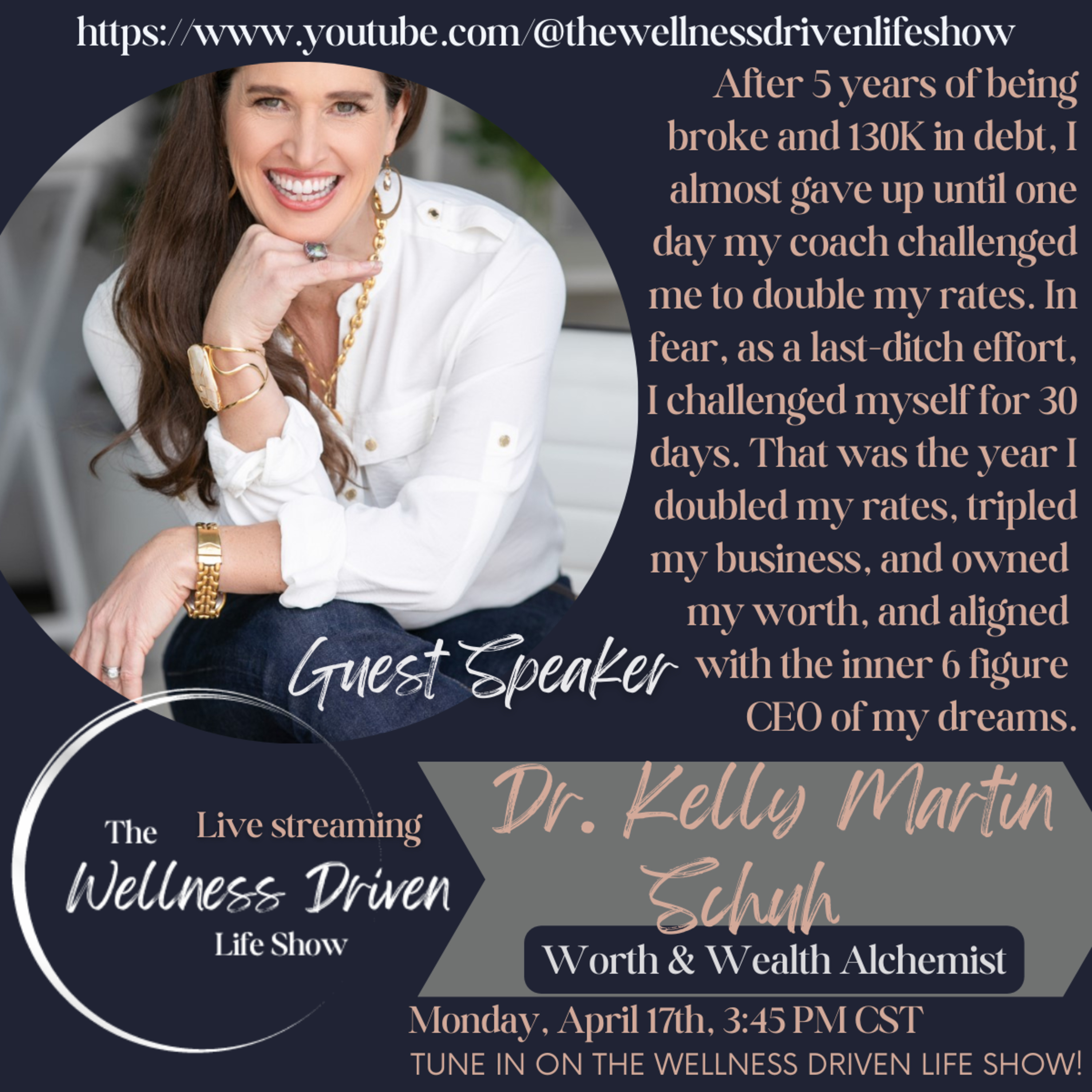 Master Your Money & Worth With The Expert Advice Of Dr. Kelly Martin Schuh episode artwork