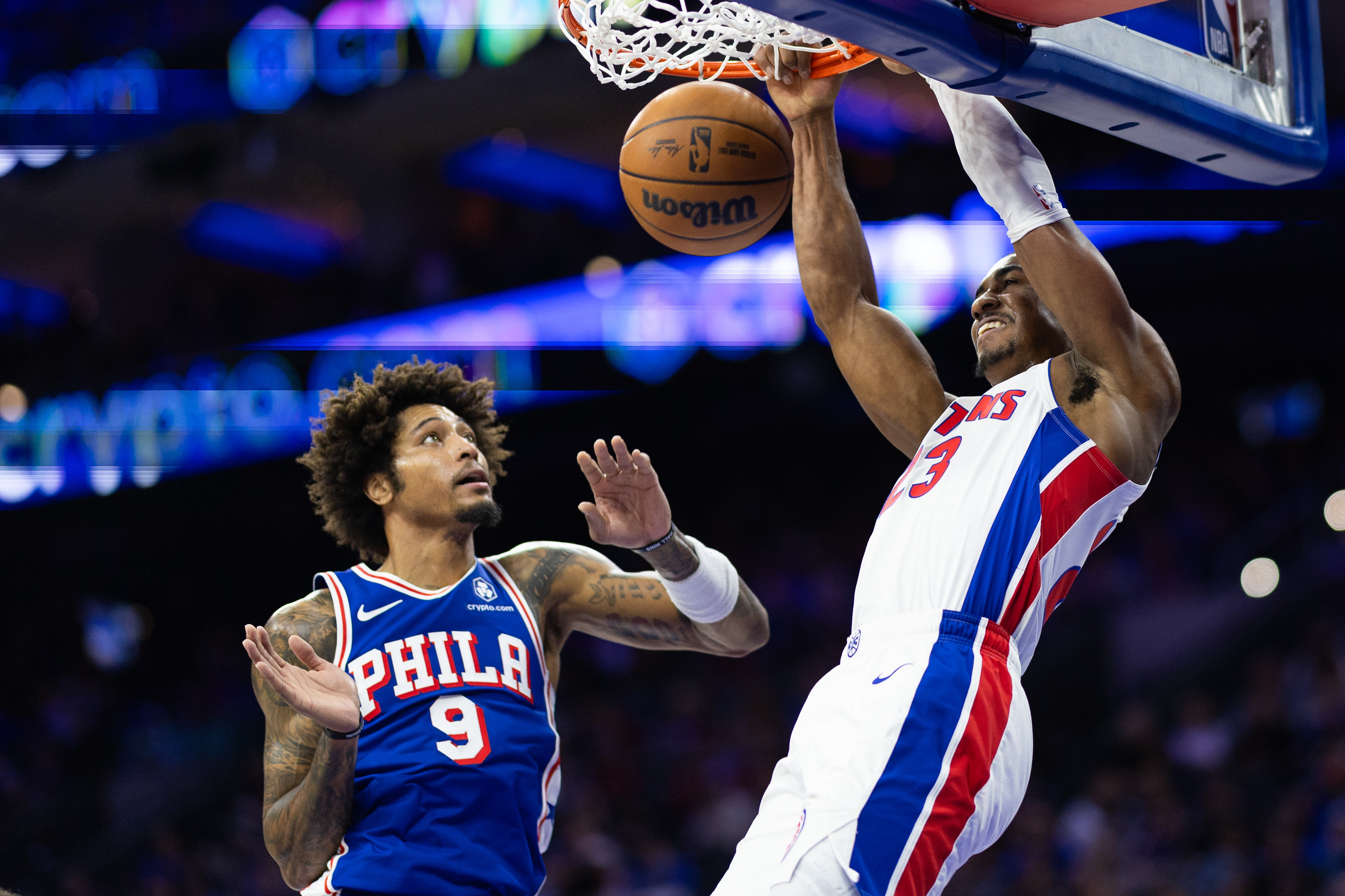 Pistons defeat the Shorthanded Sixers