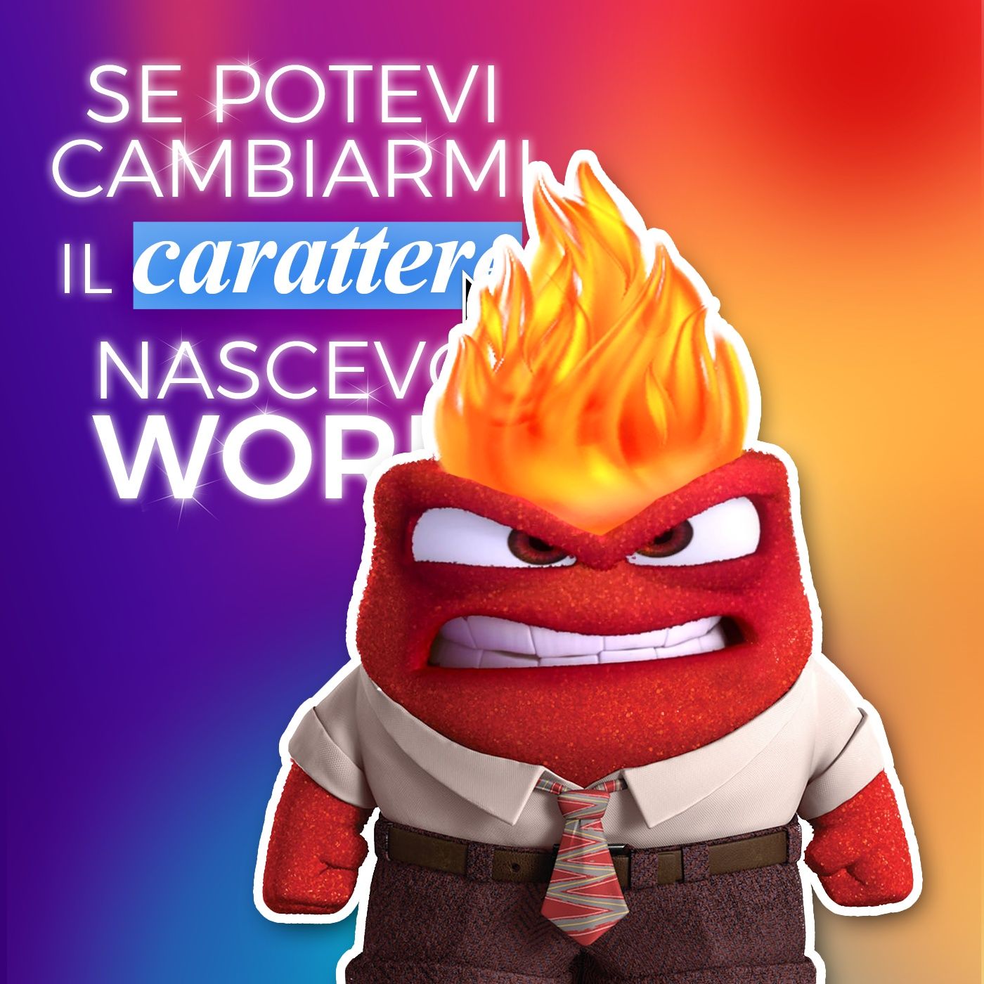 Se potevi cambiarmi il carattere nascevo word